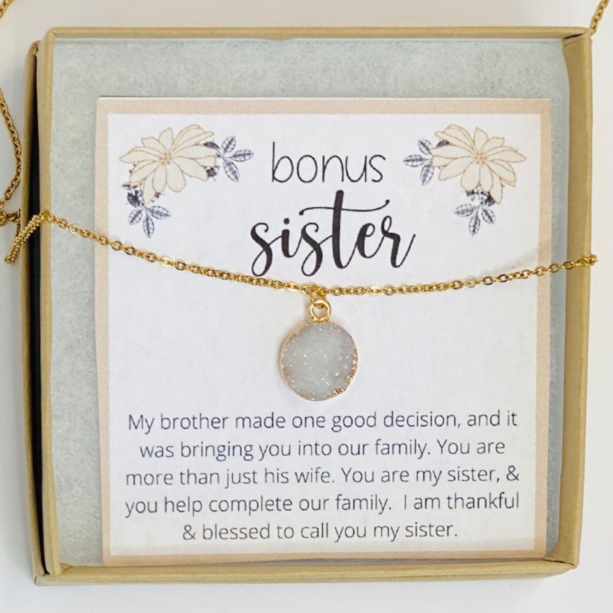 Sister-in-law gift gift, sister in law, Brothers girlfriend gift, Bonus sister gifts, Unbiological sister, Bridesmaid Gift, Gift for bestie