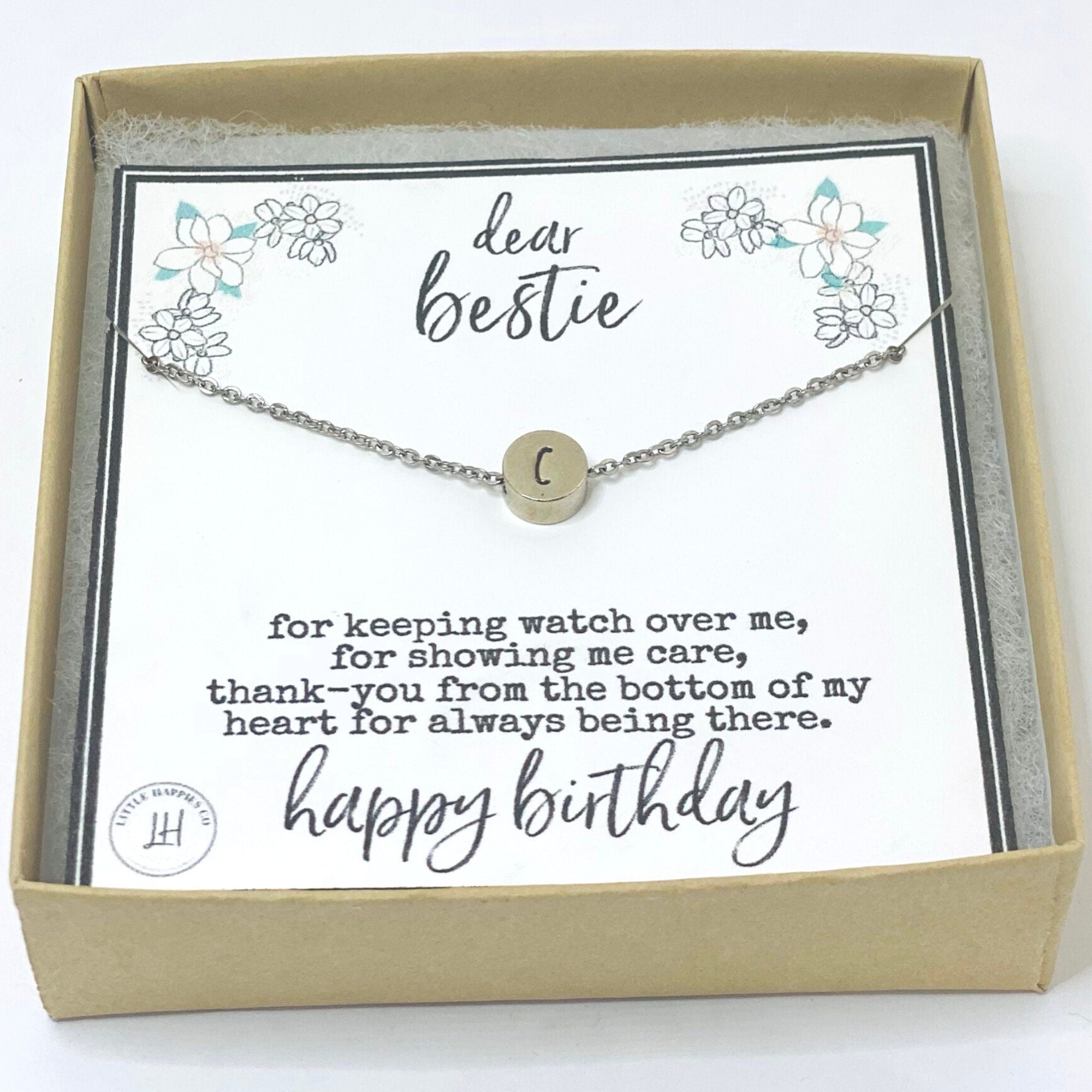 Personalized gift for best friend, Stamped initial necklace, Custom personalized, Initial necklaces for women, Personalized necklace