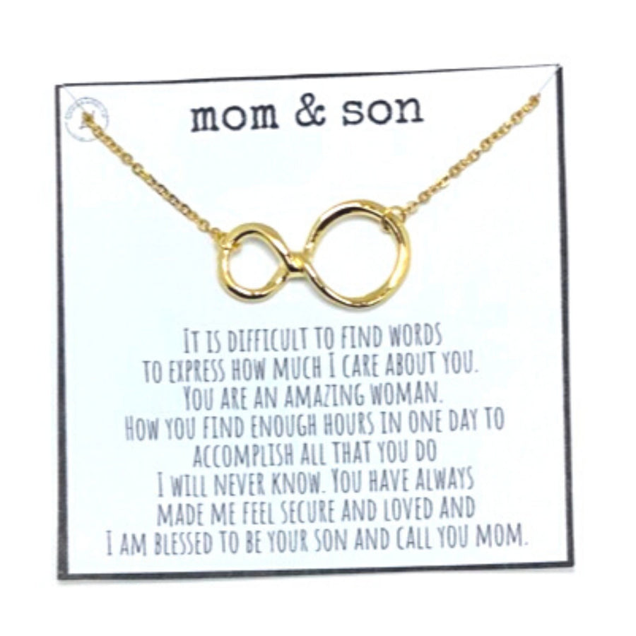 To mom from son gifts, Infinity necklace for mom, Necklace for my mom, To mom from son quotes, Best gifts from son to mom, Mom necklace