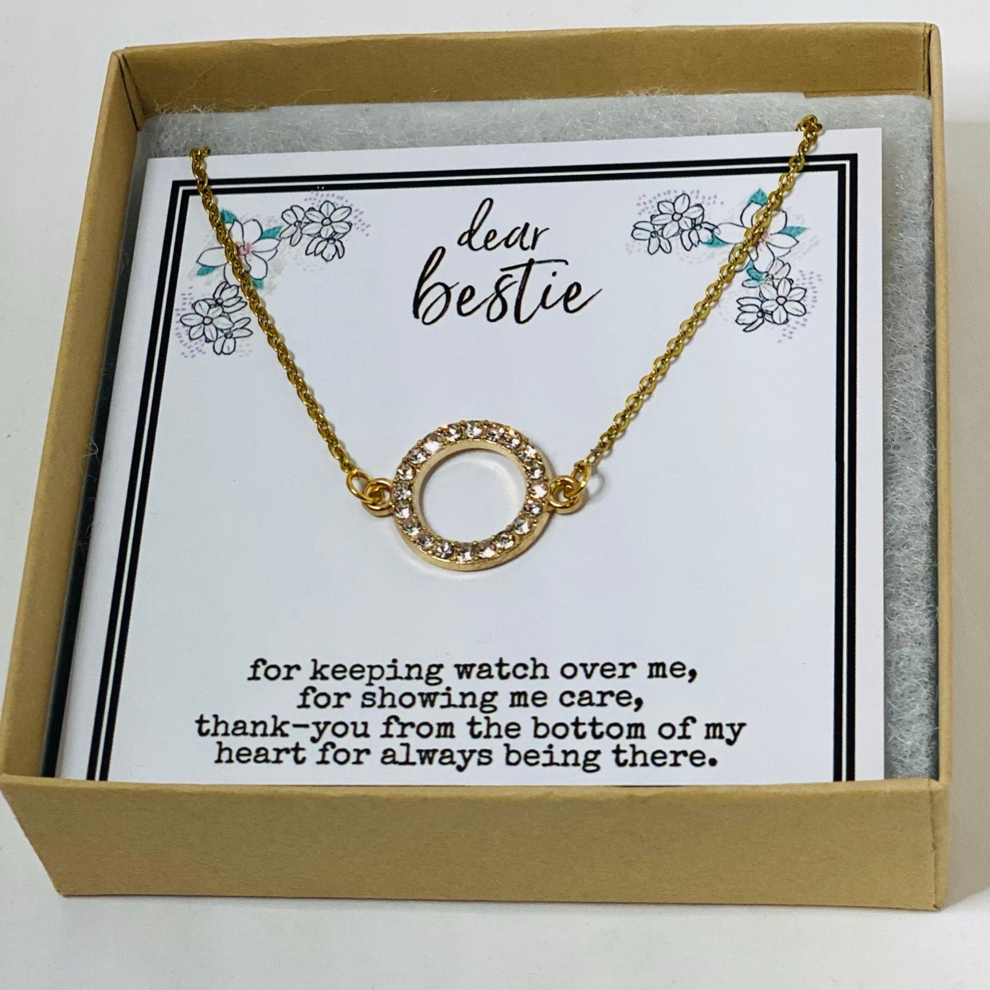 Friendship gift for friends, Best friend gifts, Best friend birthday gifts for her, Best friend necklace, Long distance best friend, Bestie