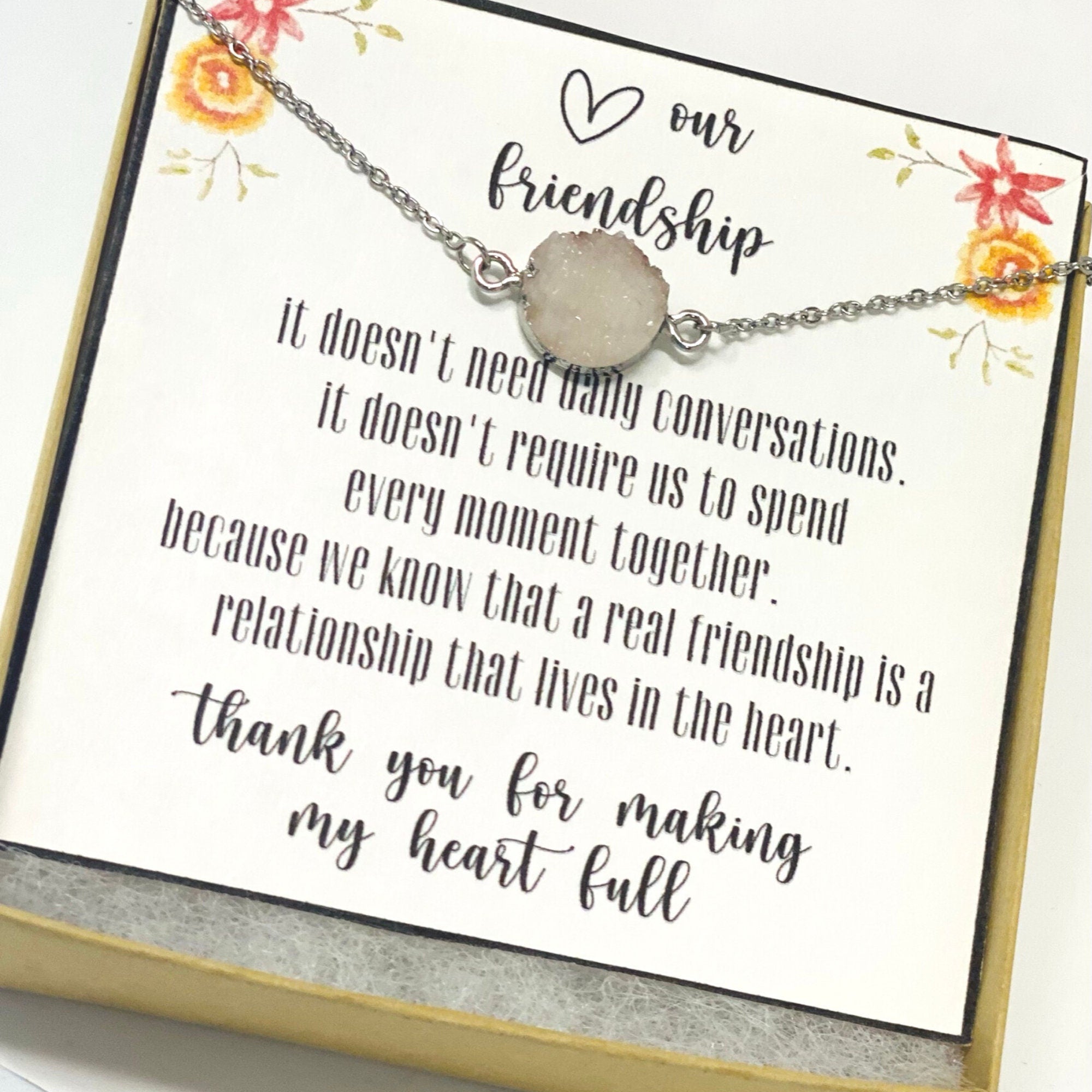 Necklace best friend, Necklace for my best friend, Best friend birthday gift, Best friend gifts, Best friend necklace, BFF necklace