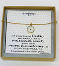 Real mustard seed necklace, Encouragement gift, Mustard seed jewelry, Faith necklace, Christian jewelry, Miscarriage gift, Inspirational