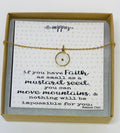Real mustard seed necklace, Encouragement gift, Mustard seed jewelry, Faith necklace, Christian jewelry, Miscarriage gift, Inspirational