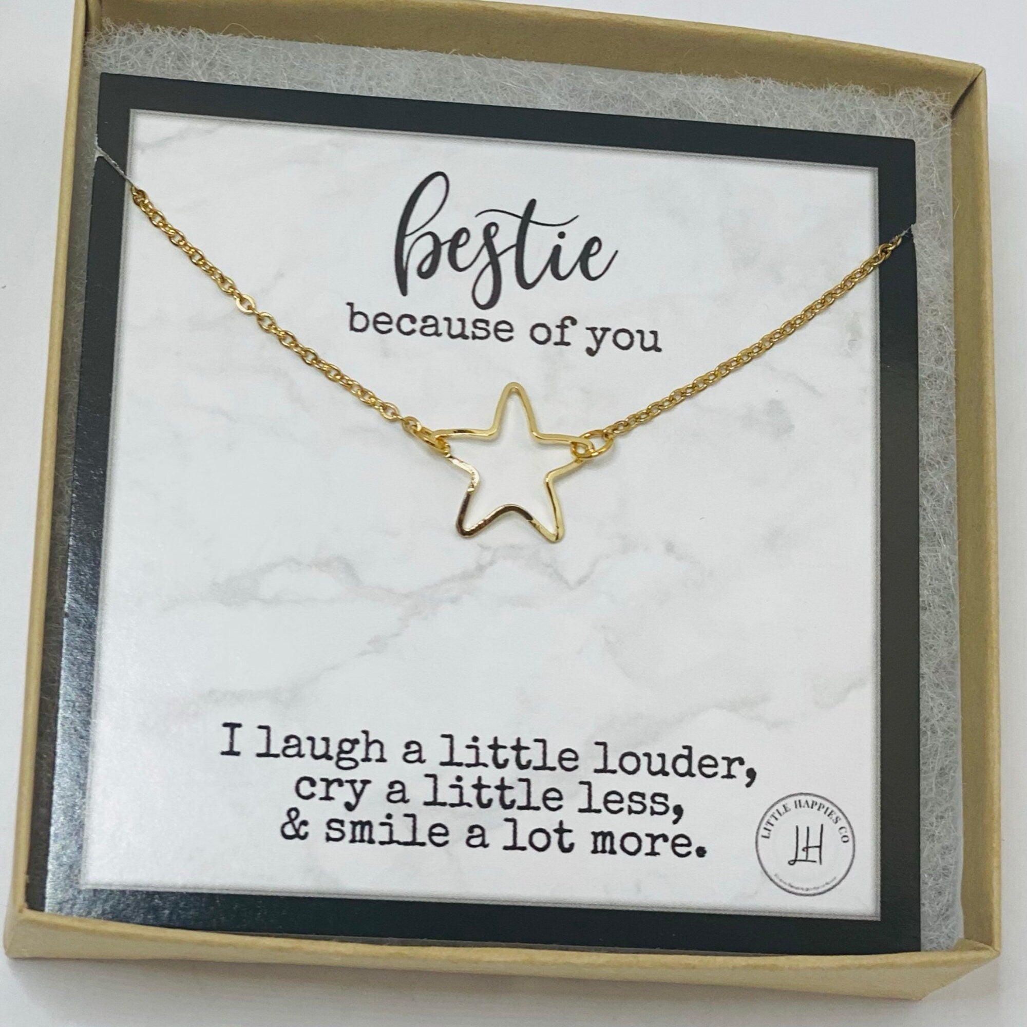 Best friend presents, Celebrating friendship, Star necklace, Present for my friend, To my bestie, To my best friend necklace, Friendship