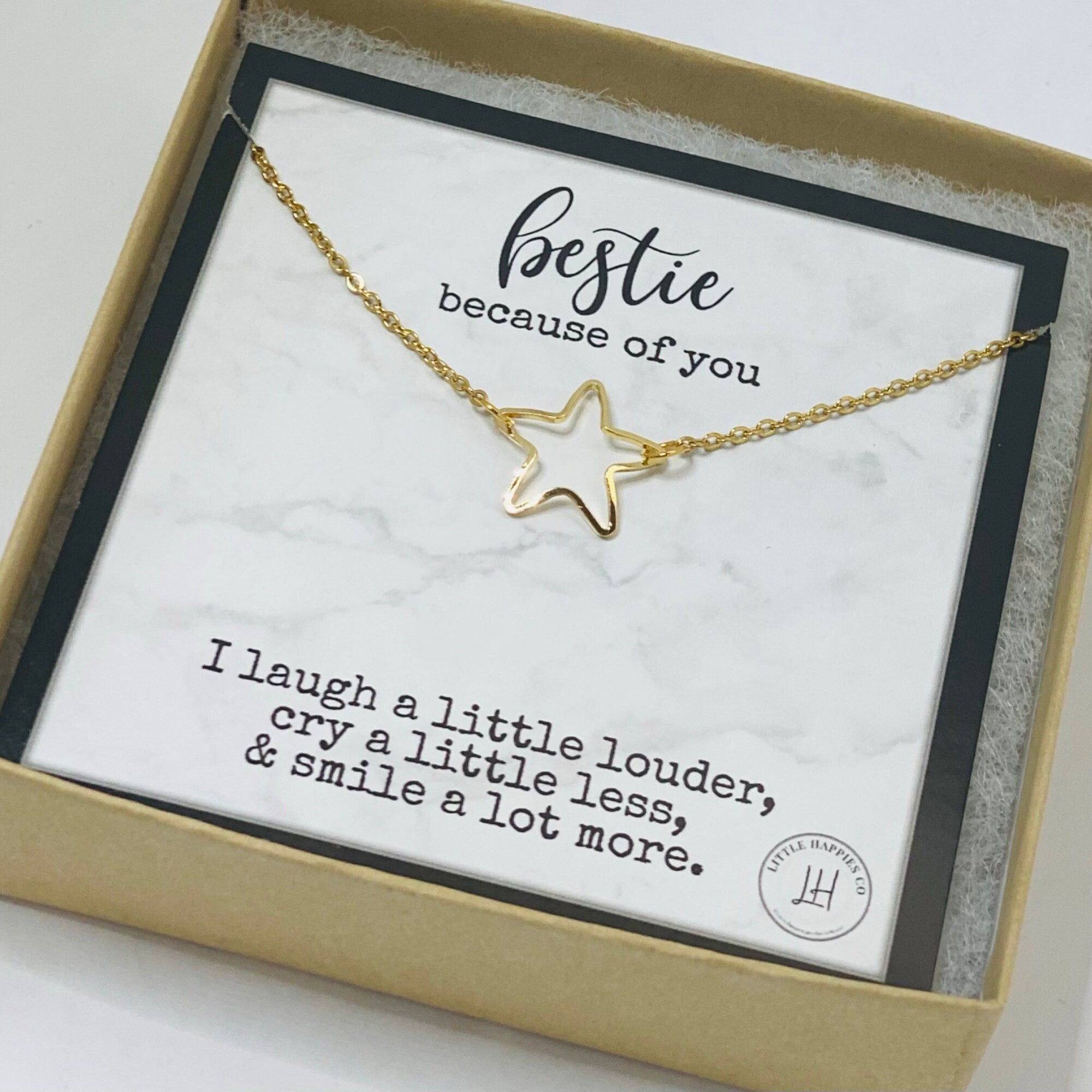 Best friend presents, Celebrating friendship, Star necklace, Present for my friend, To my bestie, To my best friend necklace, Friendship