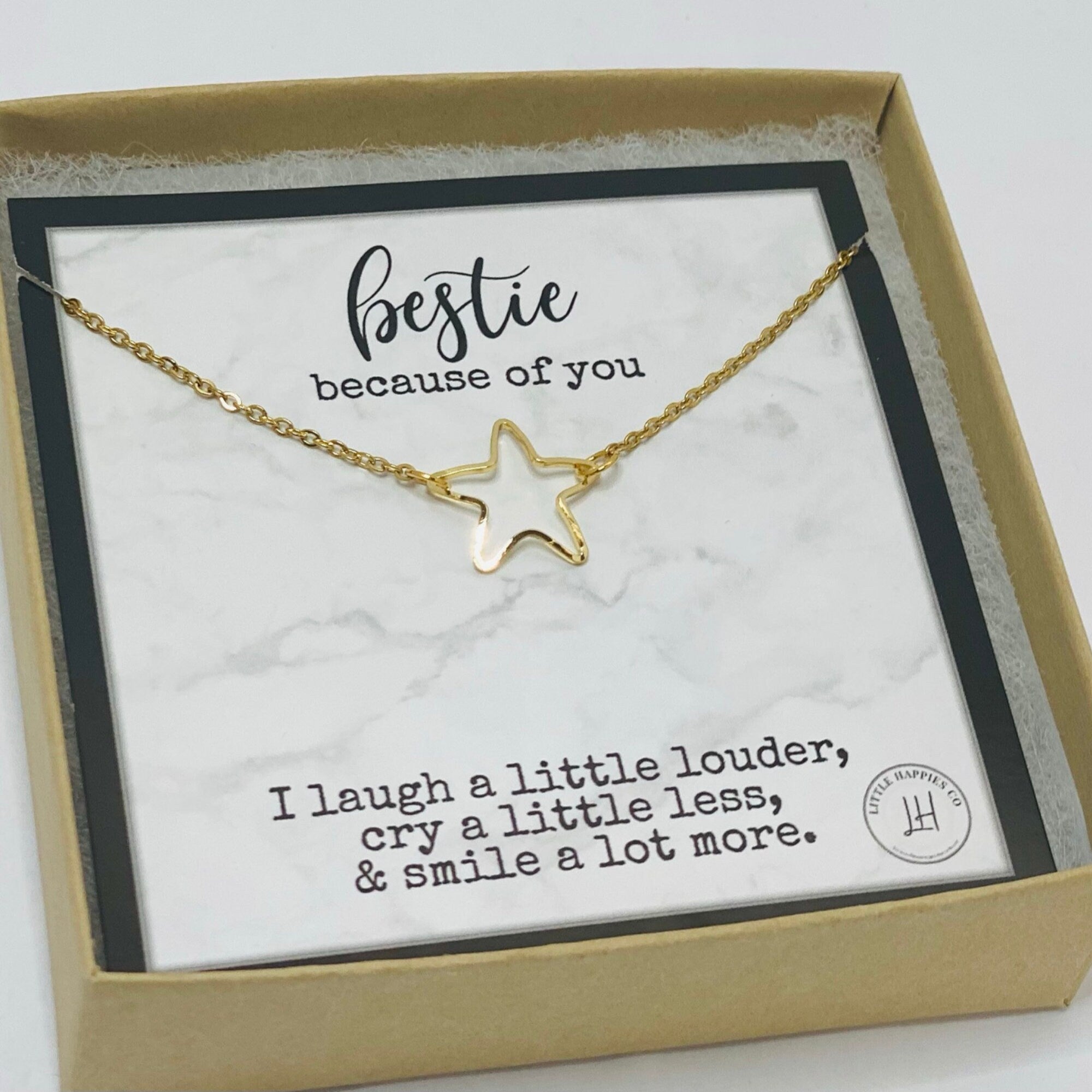 Best friend presents, Celebrating friendship, Star necklace, Present for my friend, To my bestie, To my best friend necklace, Friendship