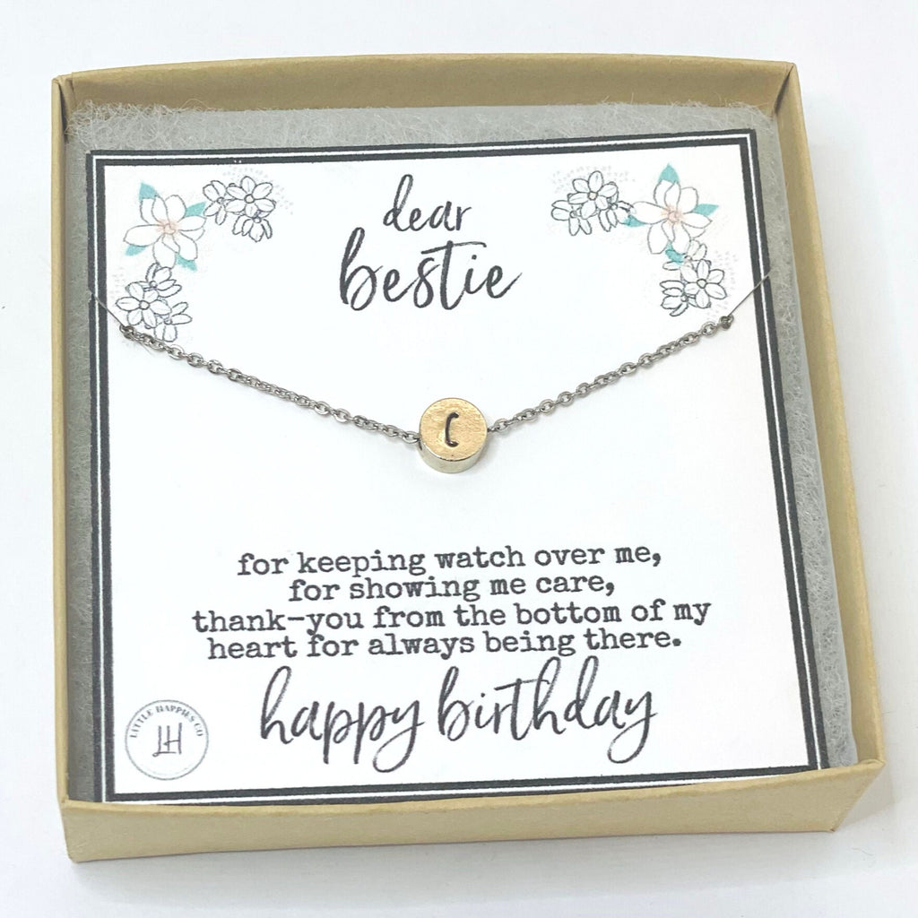 Personalized gift for best friend, Stamped initial necklace, Custom personalized, Initial necklaces for women, Personalized necklace