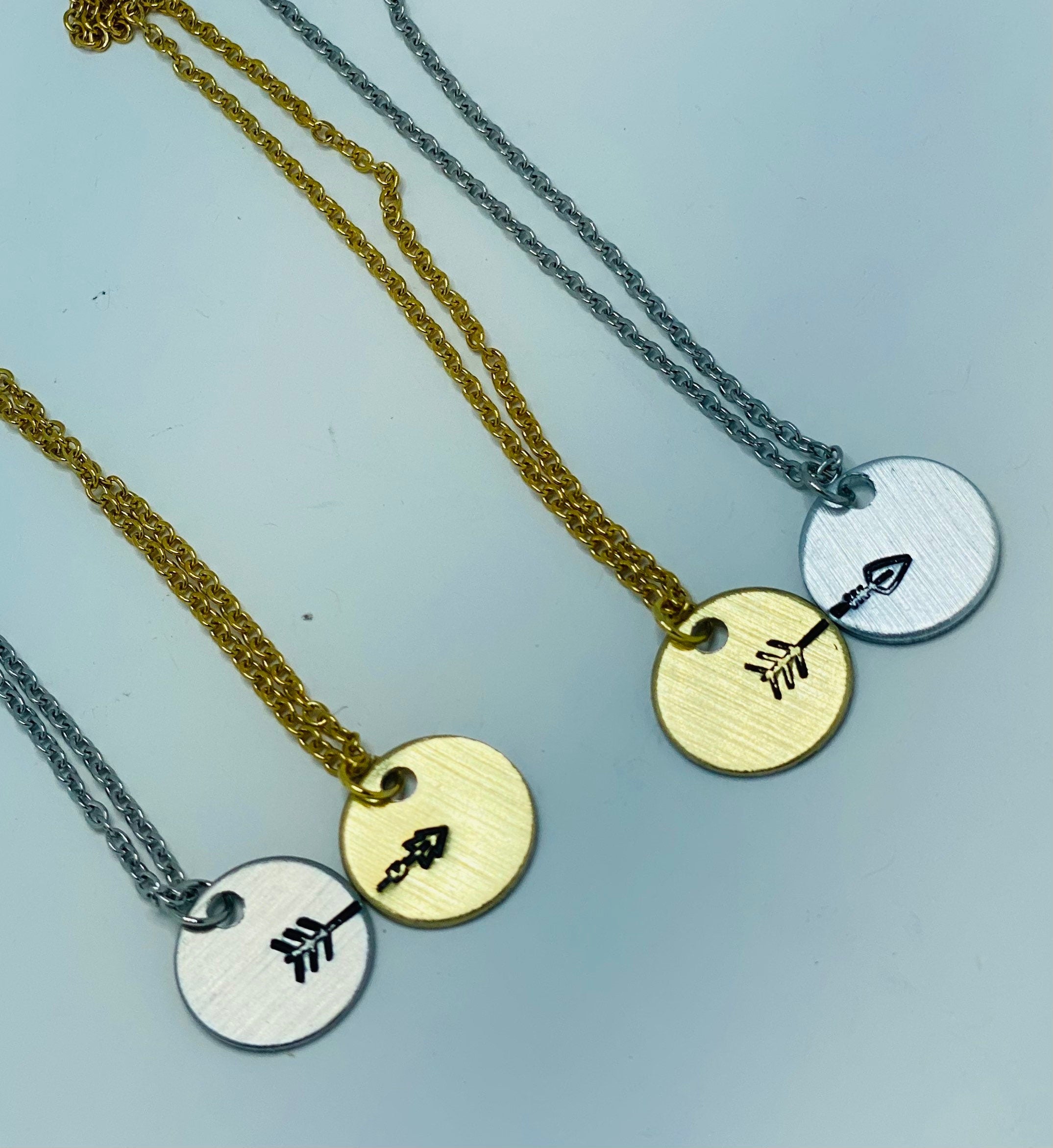 Best friend necklaces for 2, Best friend necklaces for adults, Necklace set for 2 friends, Two piece necklace for friends, arrow necklace