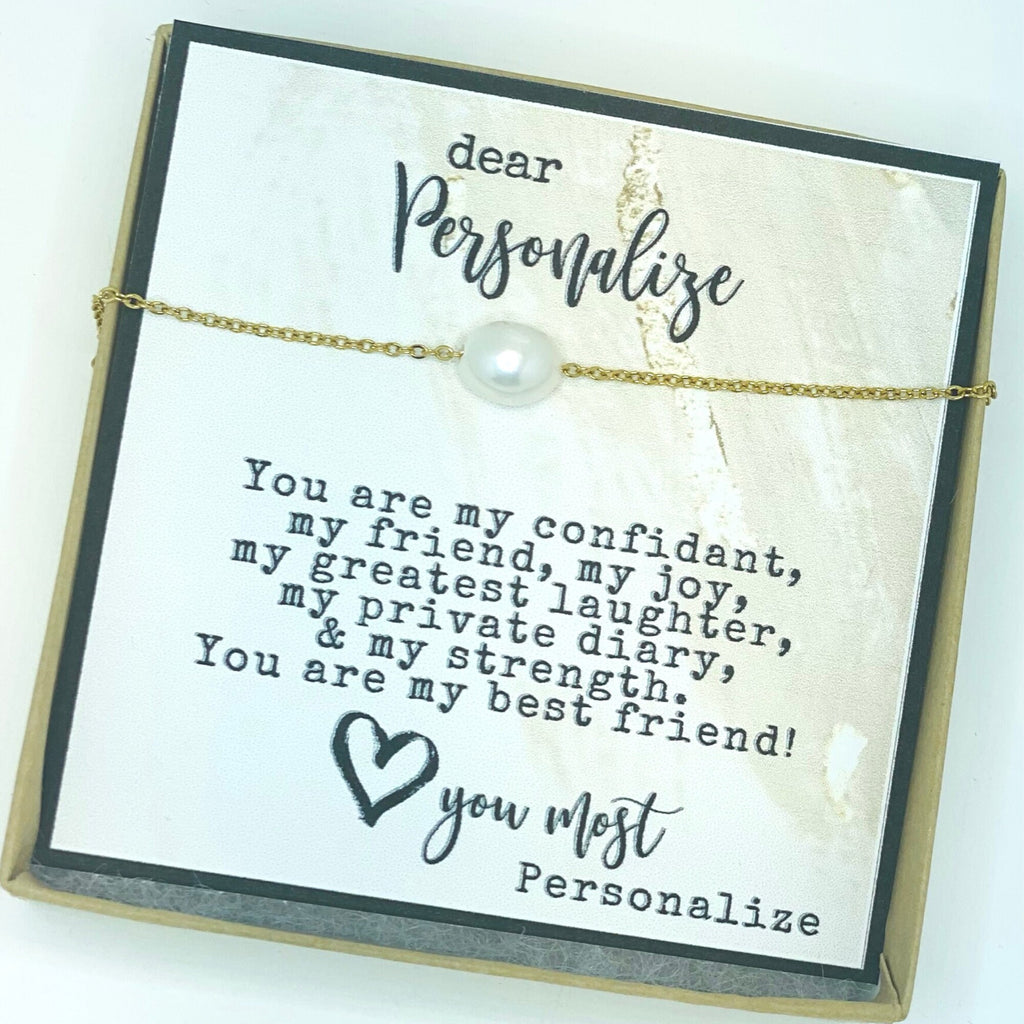 Personalized gifts for friends, Personalized best friend gifts, Personalized present, Custom gifts, Personalized cards, Card + necklace