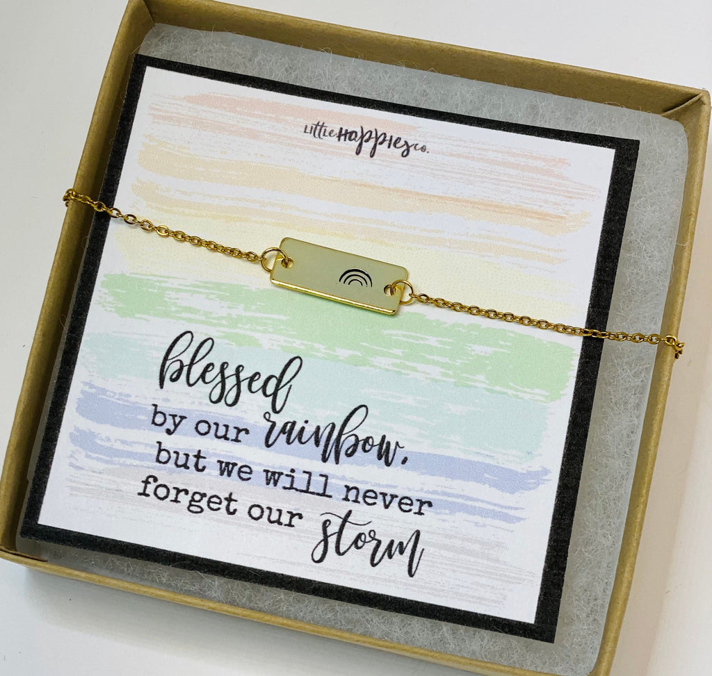 Rainbow baby necklace, rainbow babies, rainbow baby , baby after miscarriage, motherhood necklace, miscarriage gift, gift for rainbow baby