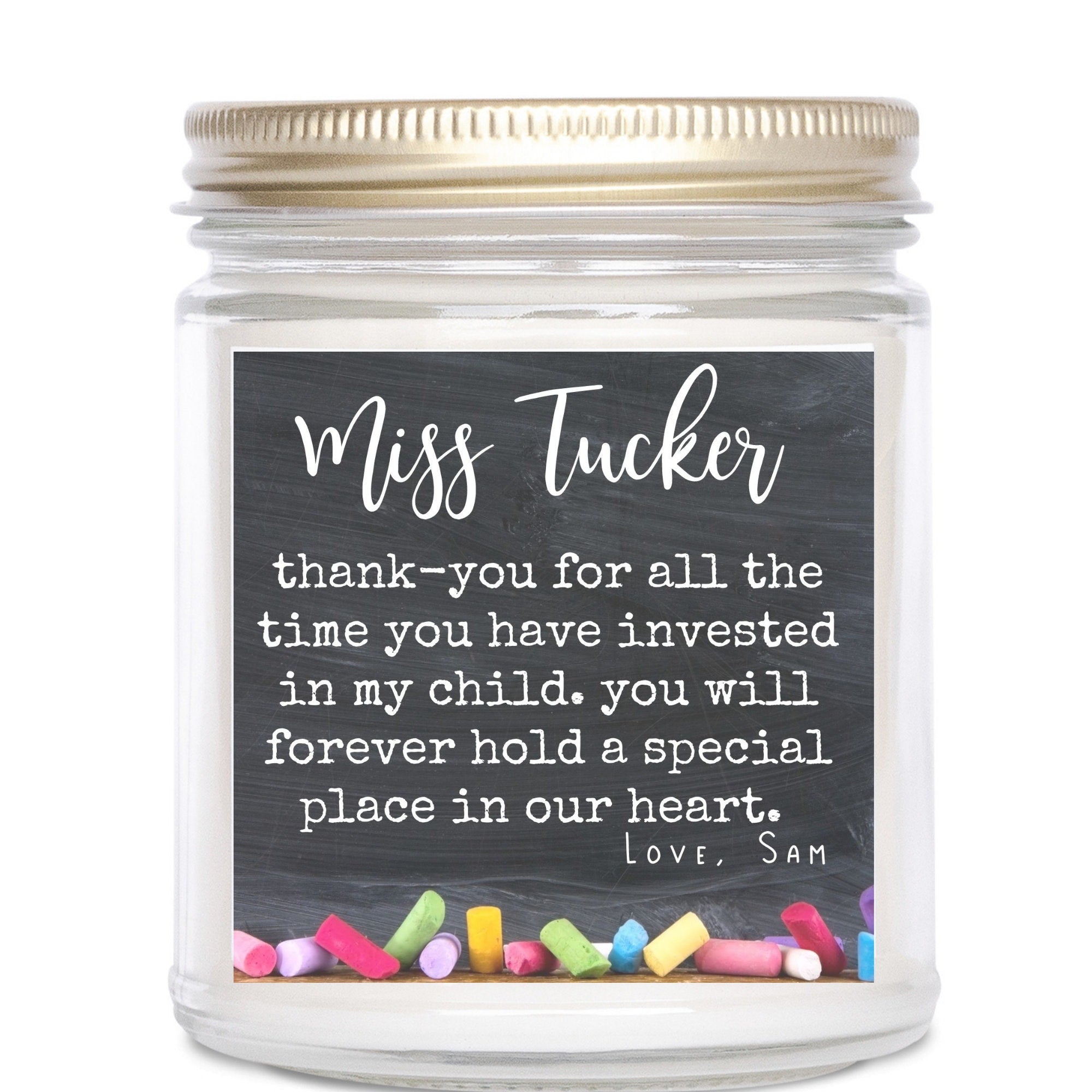 Teacher gifts, Gift for teacher, Christmas gift for teacher, Best teacher, Teacher candle, Personalized teacher gift, from student, candle