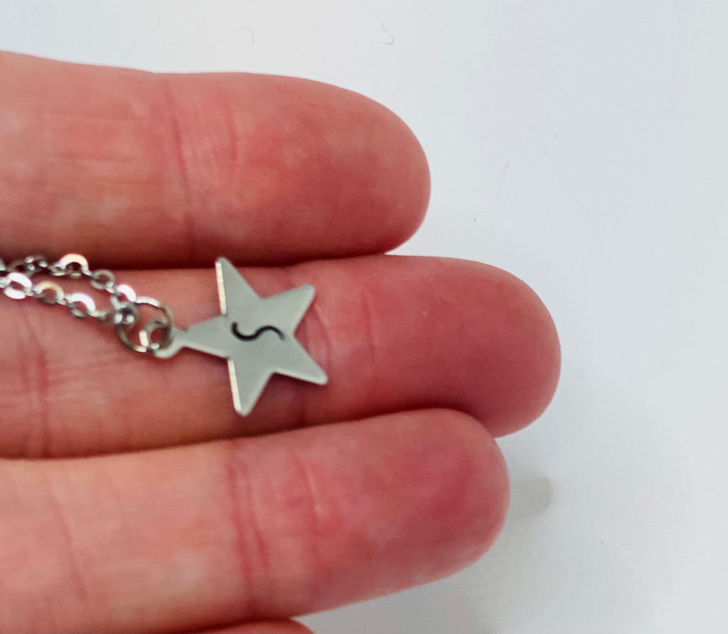 Best friend gifts, friendship gift, star necklace, two necklaces, best friend birthday gift, personalized gift, initial necklace, necklace