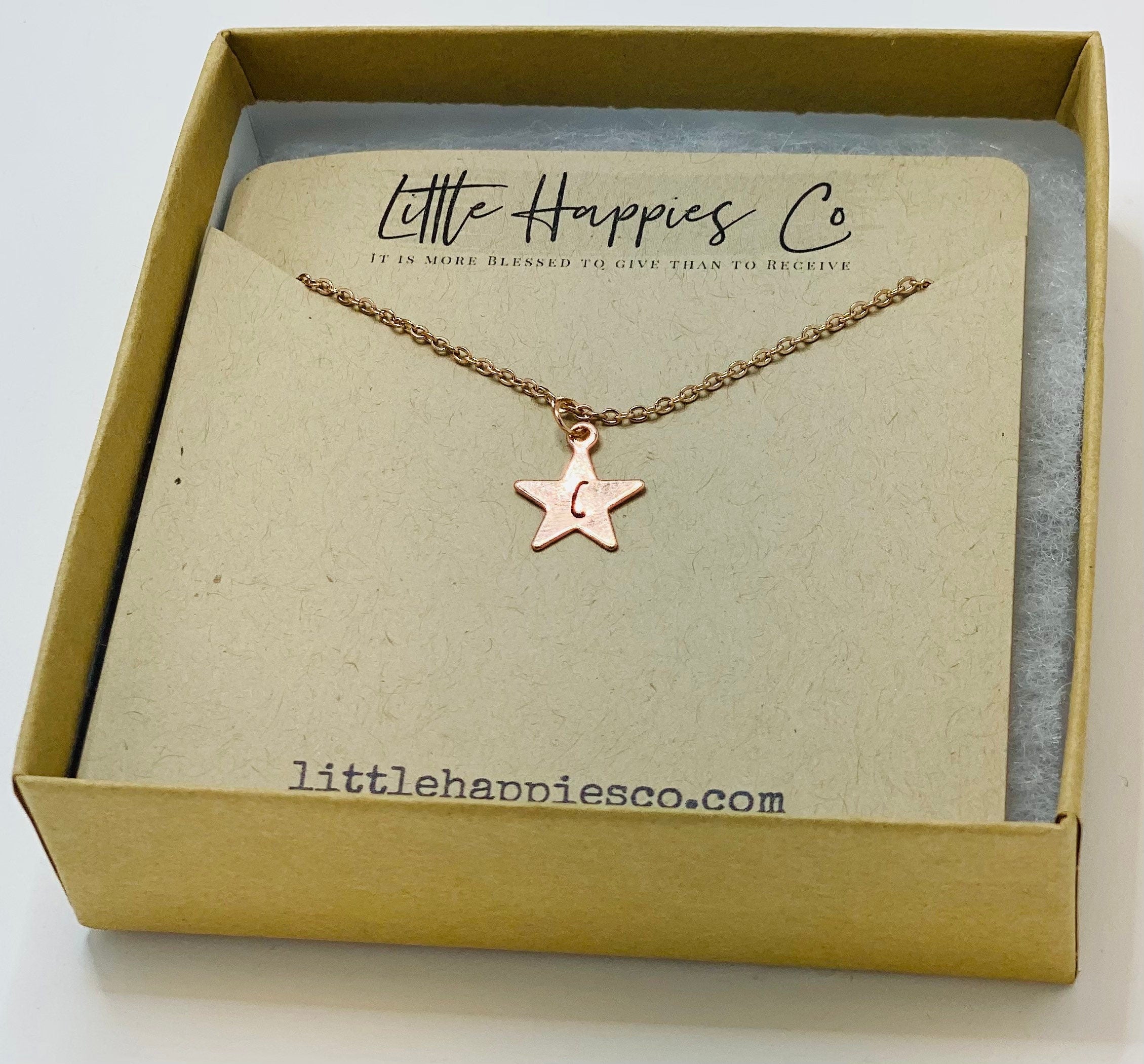 Best friend gifts, friendship gift, star necklace, two necklaces, best friend birthday gift, personalized gift, initial necklace, necklace