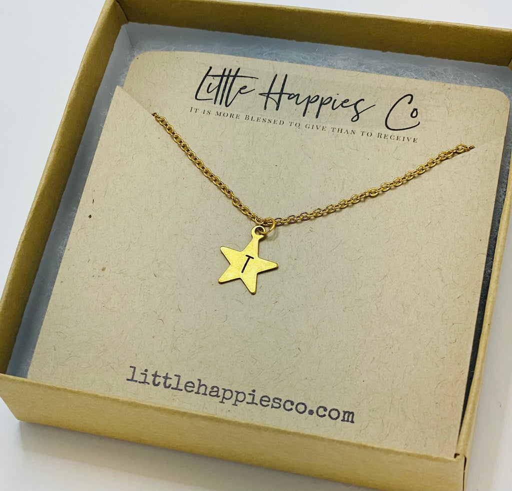 Best friend gifts, friendship gift, star necklace, two necklaces, best friend birthday gift, personalized gift, initial necklace, necklace
