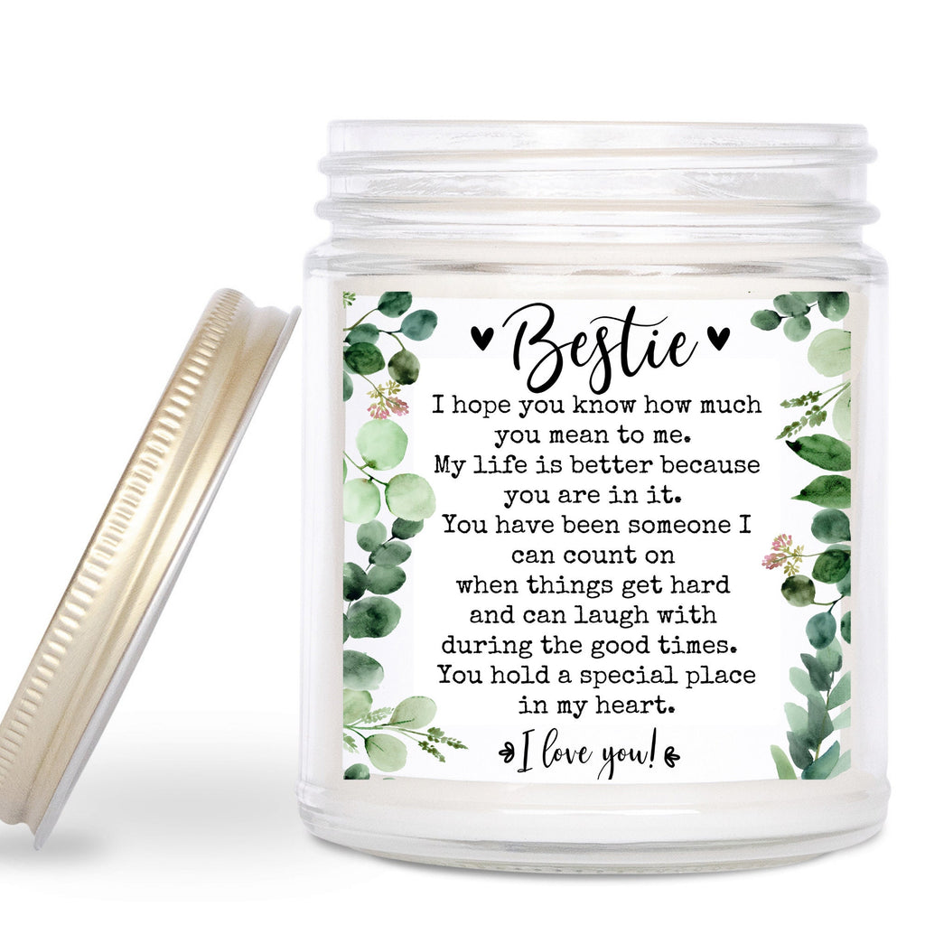 Gift for best friend, Best friend gift, Personalized candle, Personalized gifts, Birthday gift, Soy candle, Custom candle, small gift