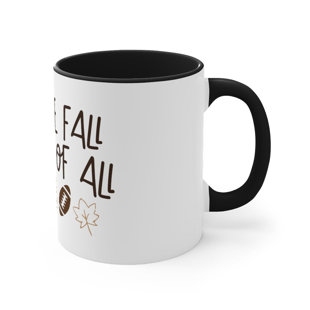 Coffee Mug, Fall Coffee Mug, Football Season, I love fall most of all, Fall gifts, Cute coffee mugs, small gift, Fall decor, Birthday