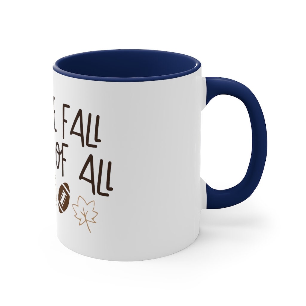 Coffee Mug, Fall Coffee Mug, Football Season, I love fall most of all, Fall gifts, Cute coffee mugs, small gift, Fall decor, Birthday