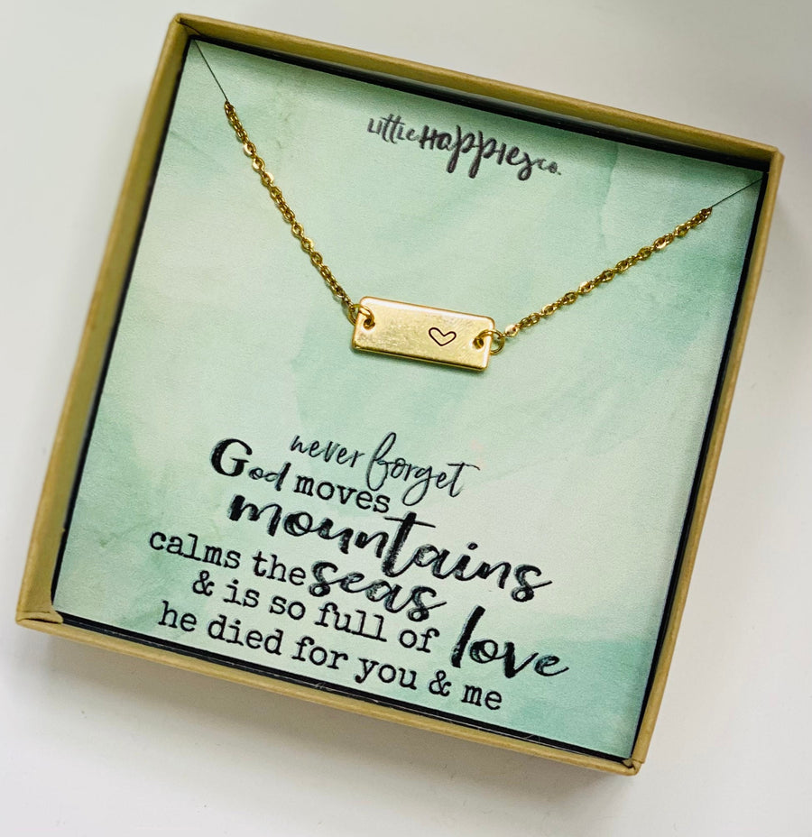 Heart Necklace, Encouragement gift, graduation gift, miscarriage gift, best friend gifts- sympathy gift, grief gift, friend gifts
