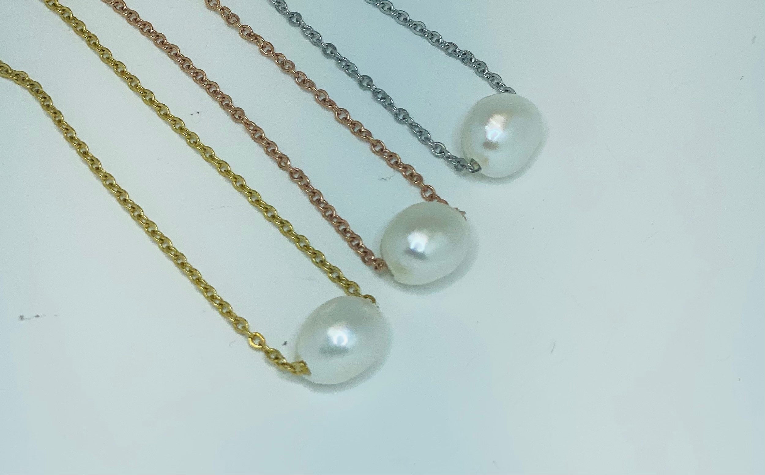 Pearl necklace, Gift for Godmother, Godmother gift, Godmother necklace, Christmas gift For Godmother, dainty necklace, conformation gift