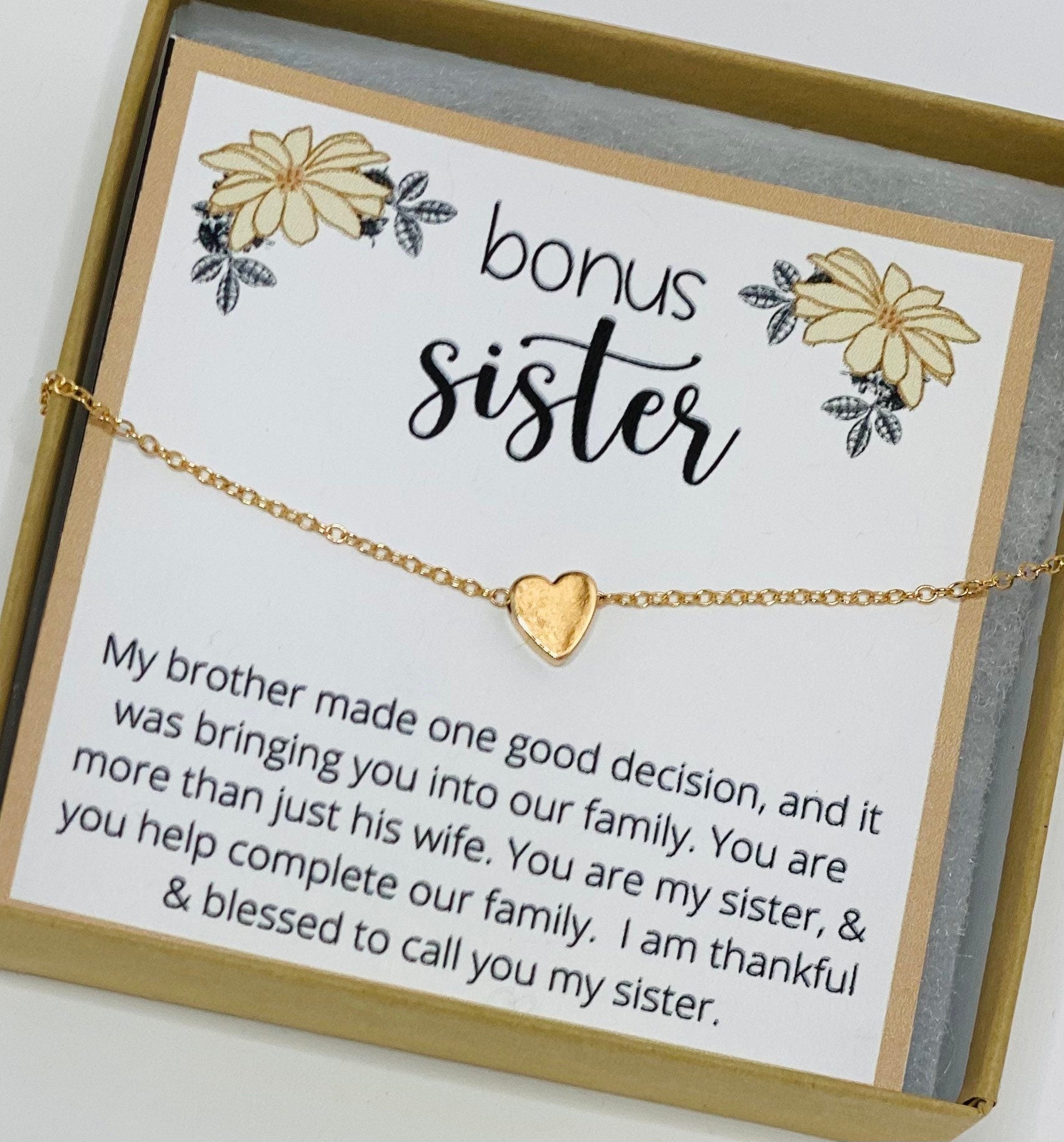 Sister-in-law gift gift, sister in law, Brothers girlfriend gift, Bonus sister gifts, Bridesmaid Gift for sister in law, Future sister