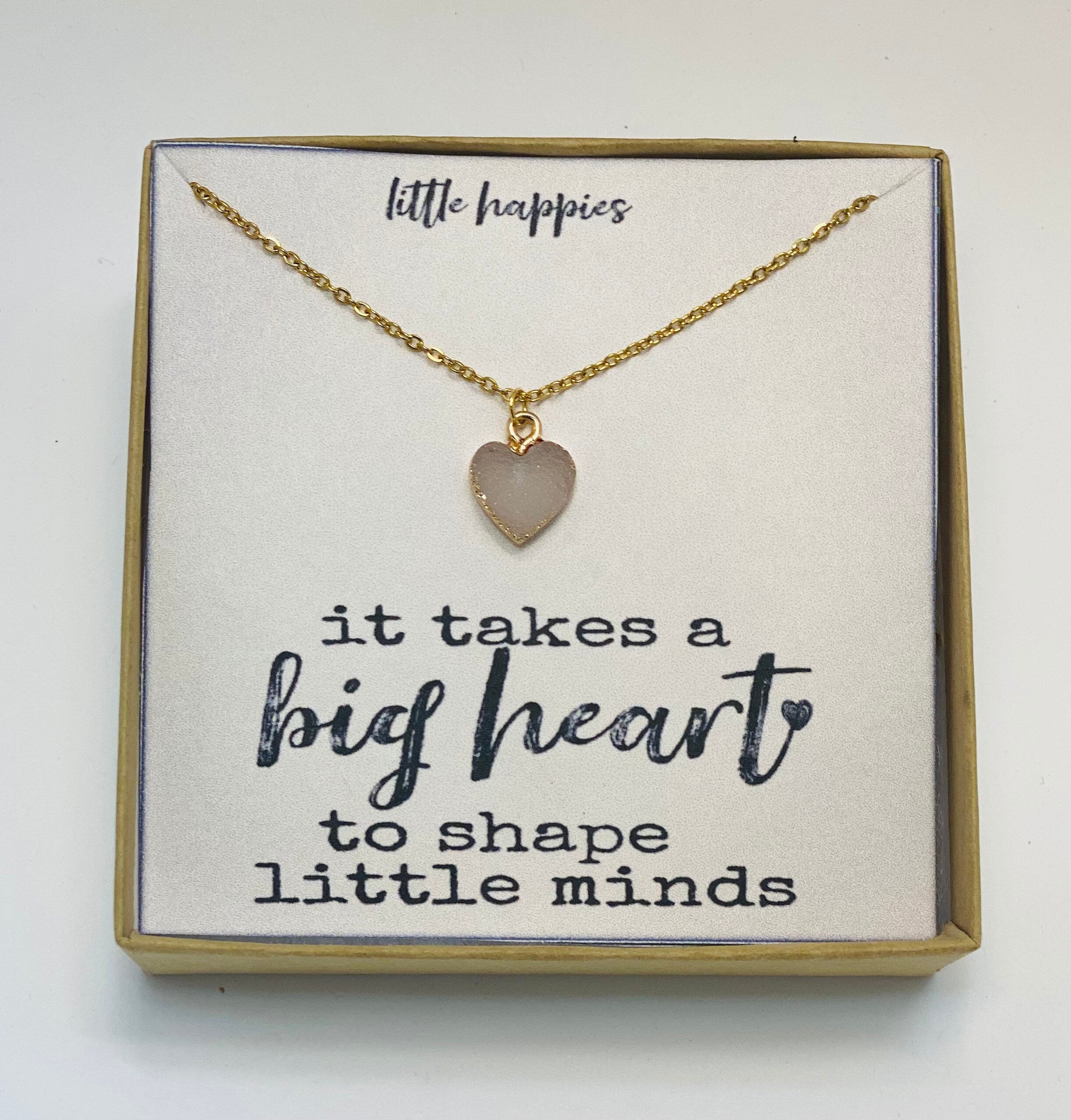 It takes a big heart to shape little minds, Thank you teacher, teacher gift, teacher appreciation, teacher, heart