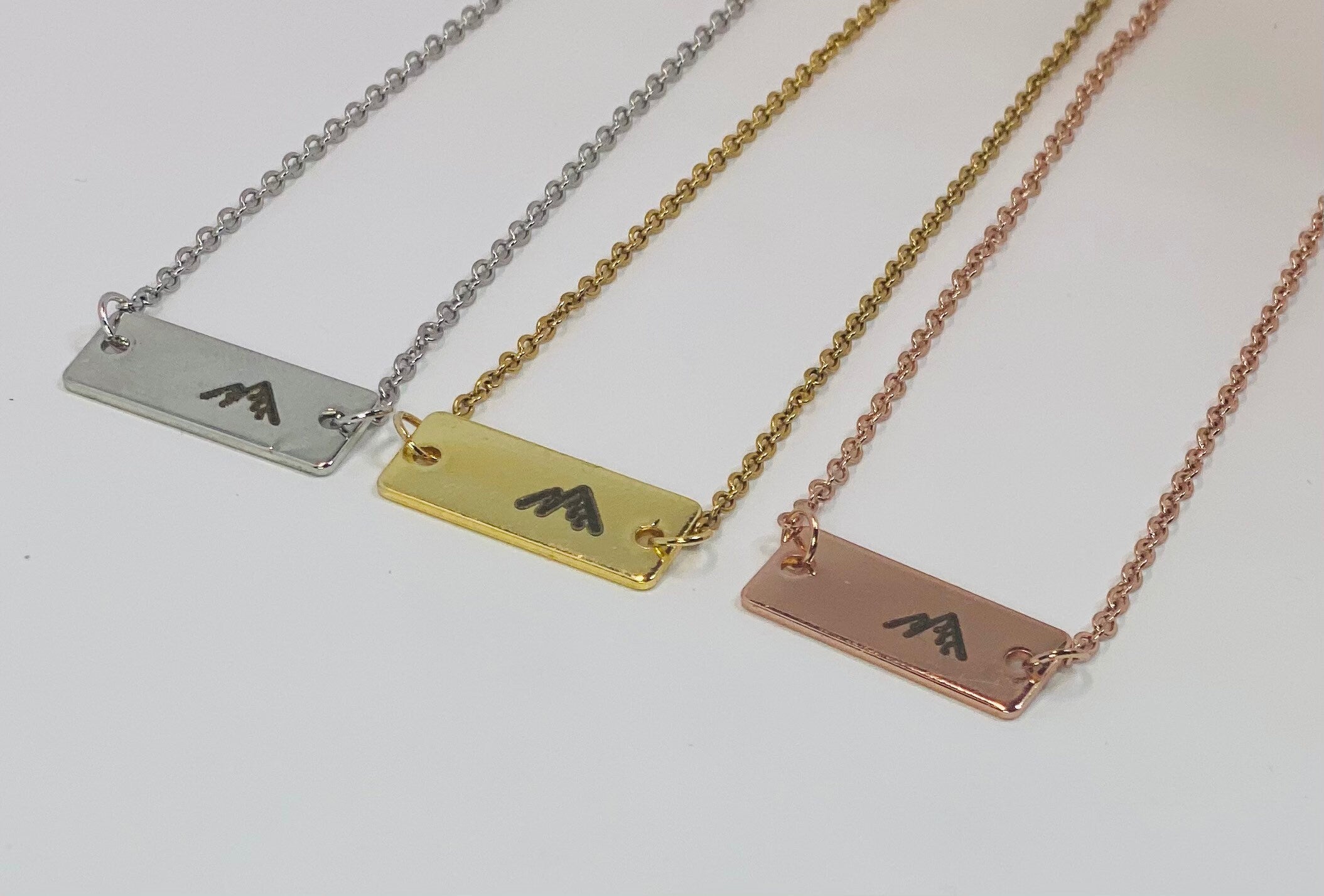 Gold Mountain Necklace, Faith Necklace, Religious Jewelry, Mountain Necklace, Christian Gifts for Friends, Mountain Pendant Necklace