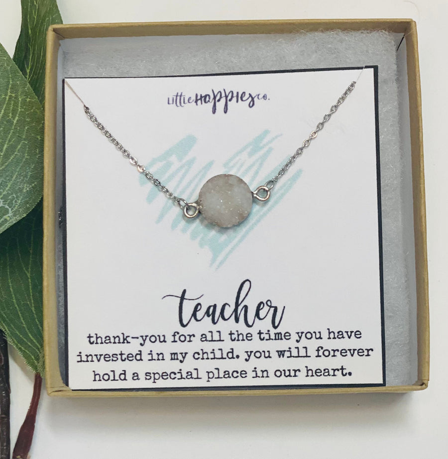 Teacher necklace Teacher appreciation, teacher assistant, unique teacher gifts, preschool teacher gift, student teacher gift