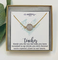 Teacher necklace Teacher appreciation, teacher assistant, unique teacher gifts, preschool teacher gift, student teacher gift