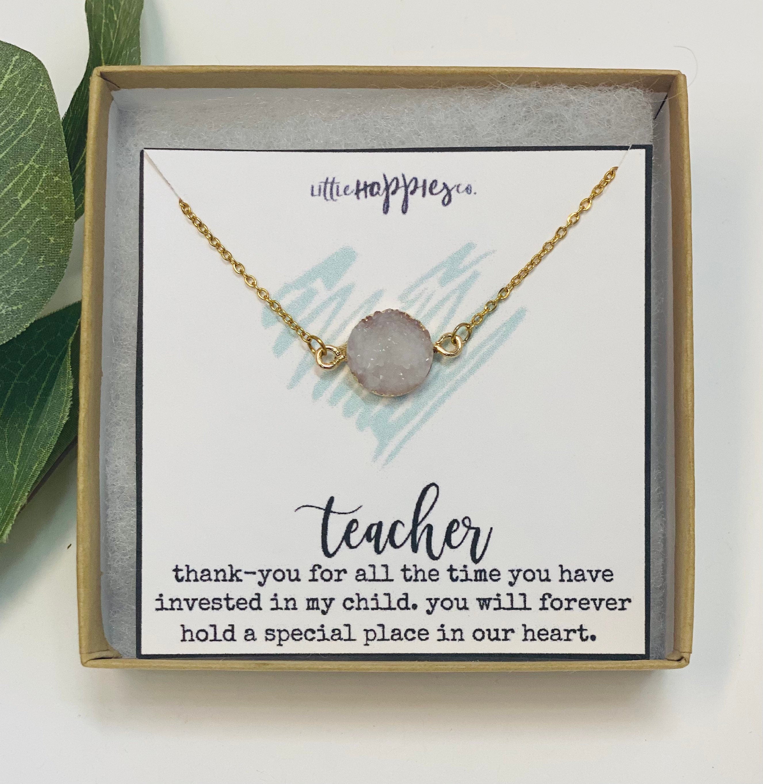 Teacher necklace Teacher appreciation, teacher assistant, unique teacher gifts, preschool teacher gift, student teacher gift