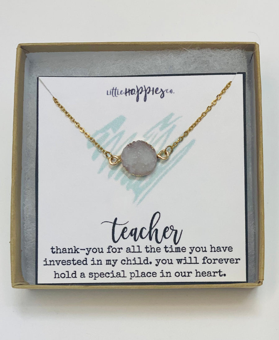 Teacher necklace Teacher appreciation, teacher assistant, unique teacher gifts, preschool teacher gift, student teacher gift