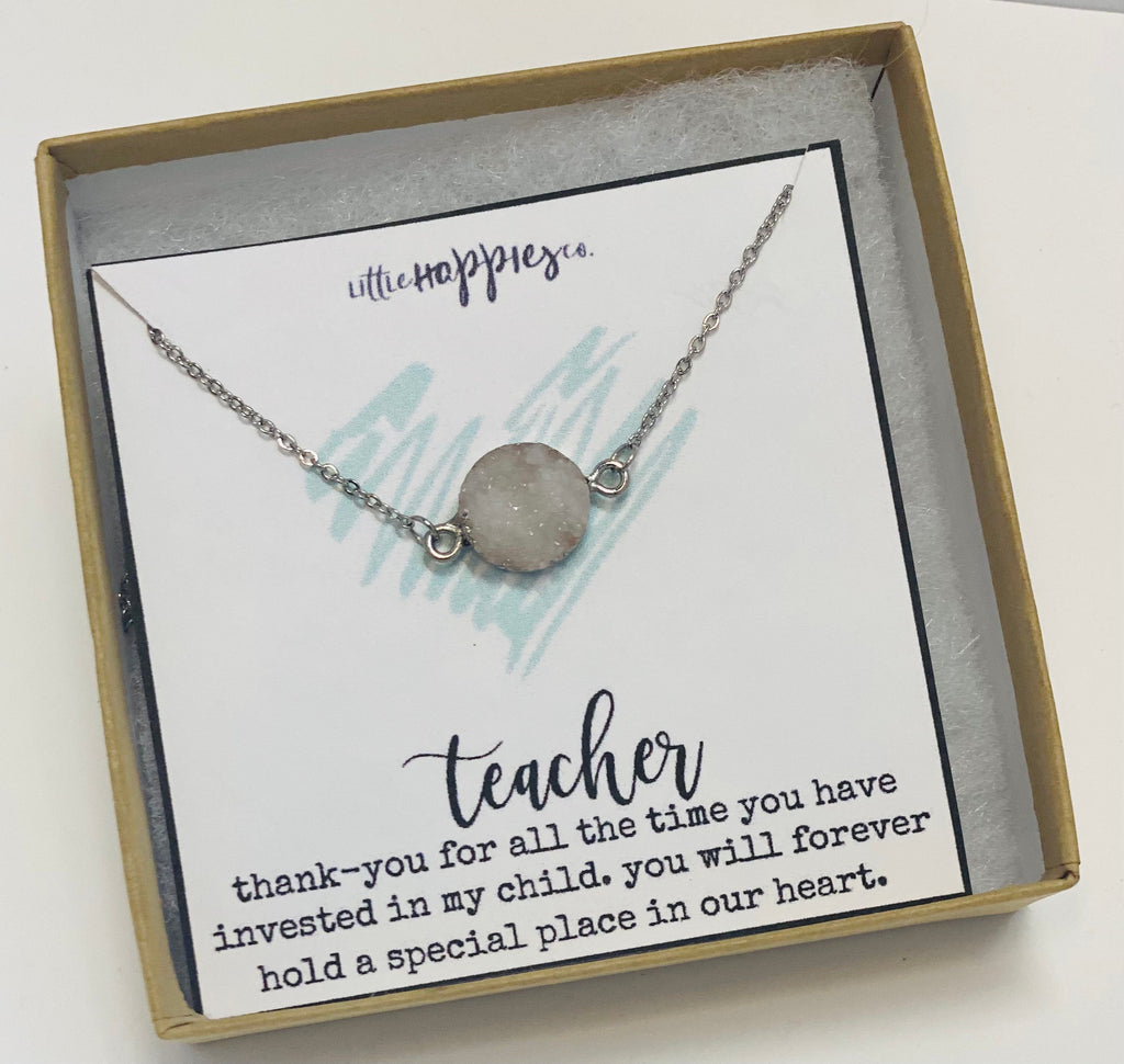 Teacher necklace Teacher appreciation, teacher assistant, unique teacher gifts, preschool teacher gift, student teacher gift