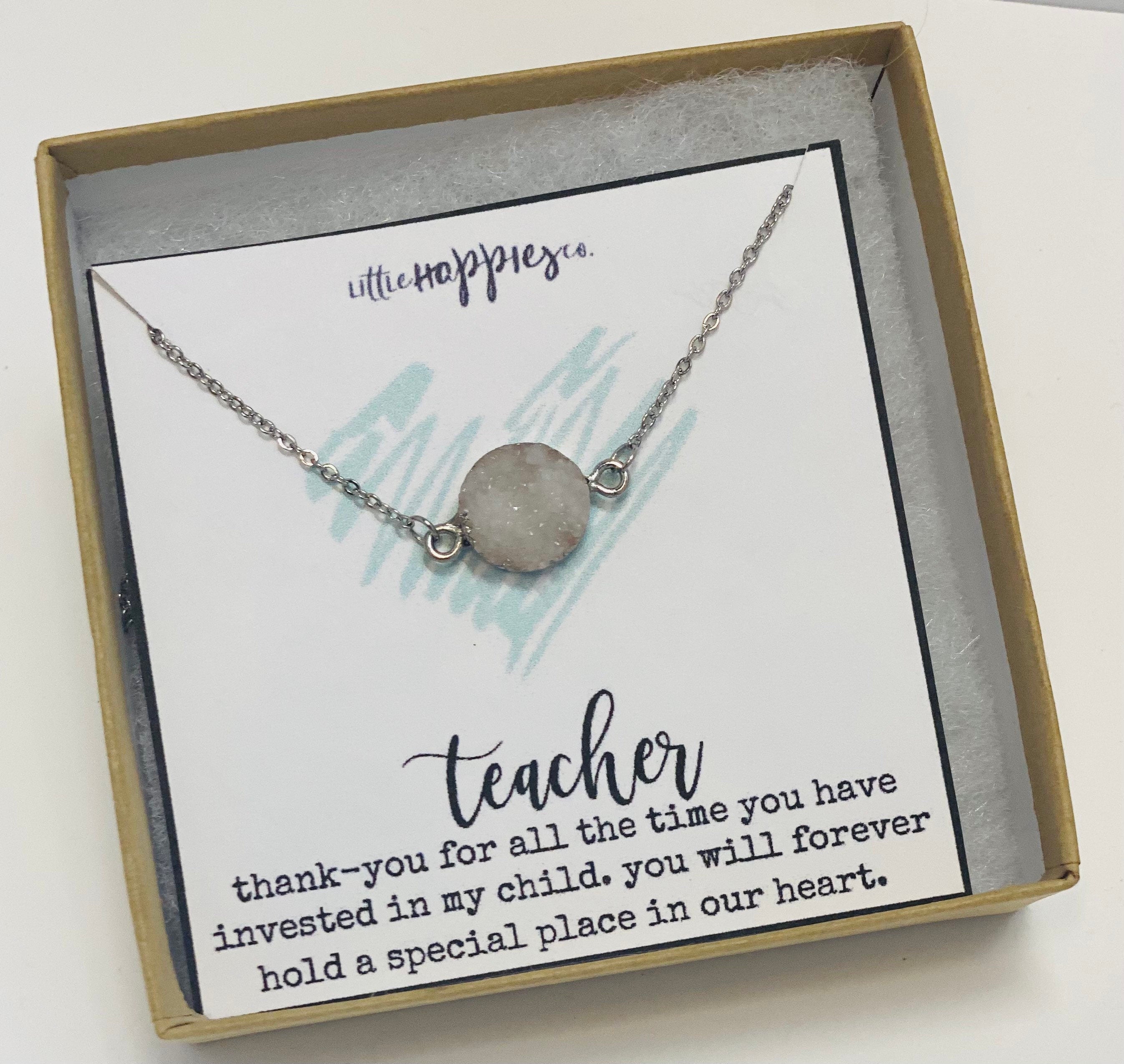 Teacher necklace Teacher appreciation, teacher assistant, unique teacher gifts, preschool teacher gift, student teacher gift