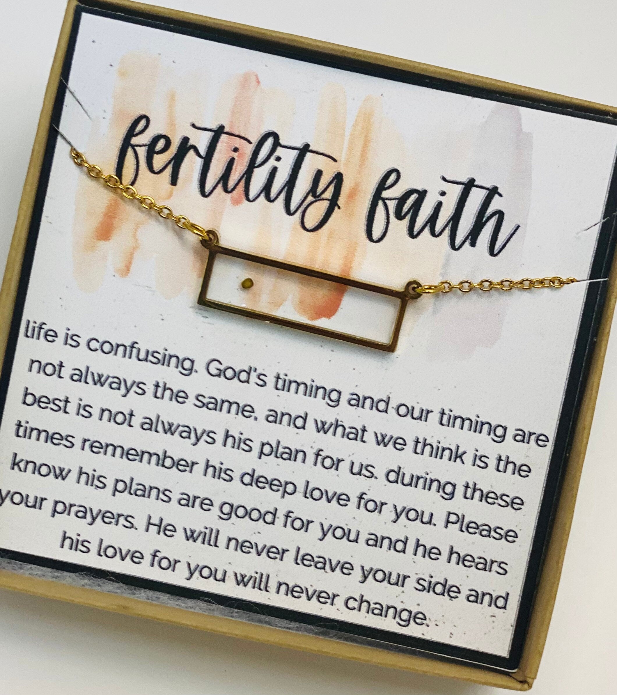 Infertility, Infertility gifts, IVF Support Gift, Miscarriage gift, IVF, Infertility Wish, Mustard Seed Necklace, Strength, Strength Jewelry