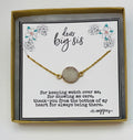 Big sister little sister necklace - Sisters gift for her, Sister necklace, sister birthday gift, Big sister gifts, Big sis lil sis (01-001)