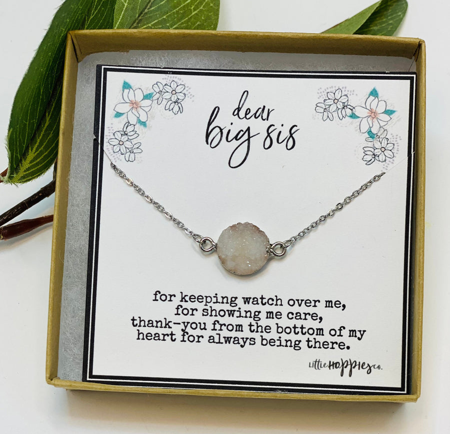 Buy Big Sis Little Sis Necklace Set Broken Heart Broken Heart Necklace Set  Hand Stamped Sister Jewelry Gift for Little or Big Sister Online in India -  Etsy