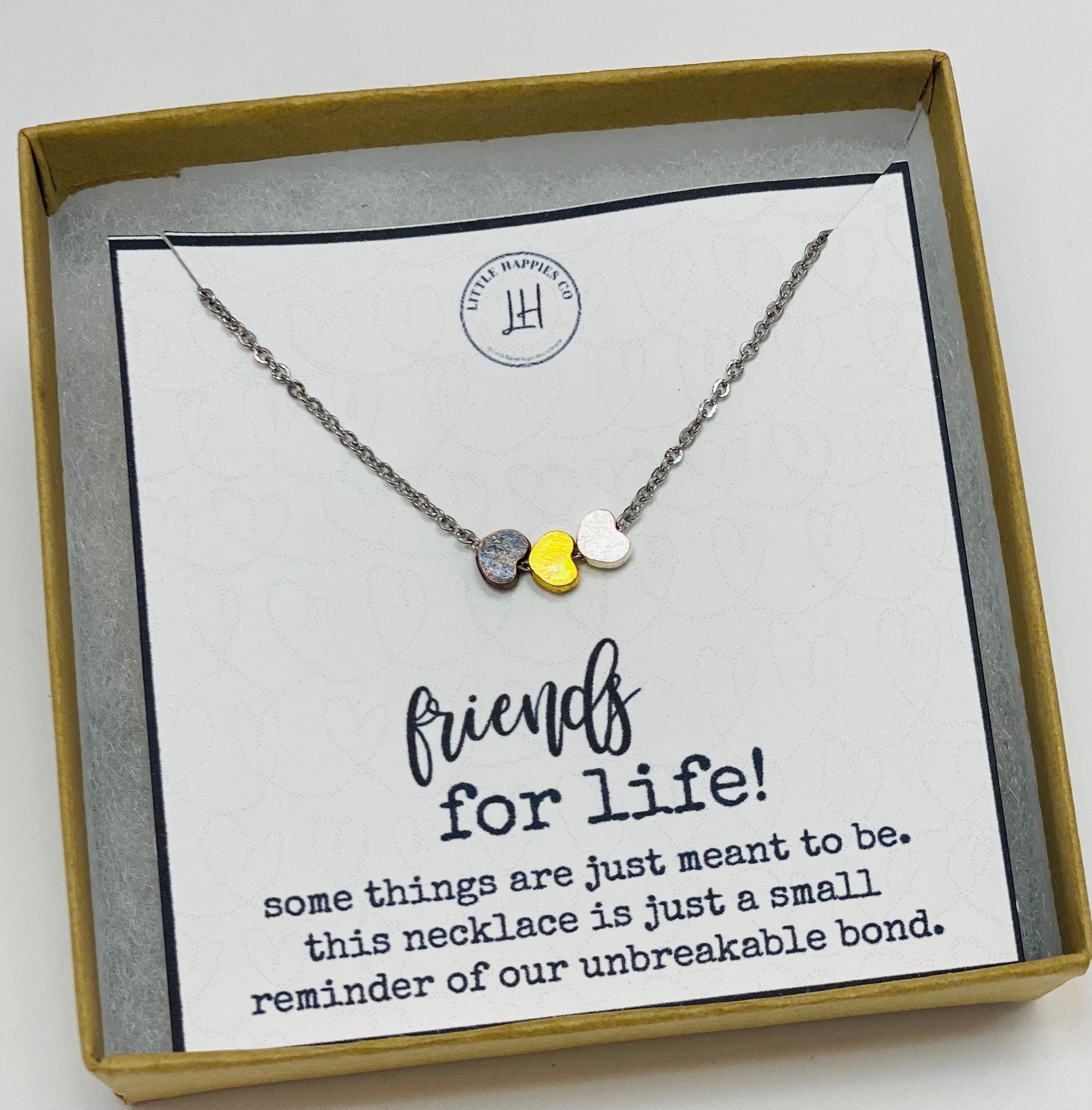Gift for friend, friendship gift, friendship necklace, best friend gift, best friend gift, best friend - BF0008