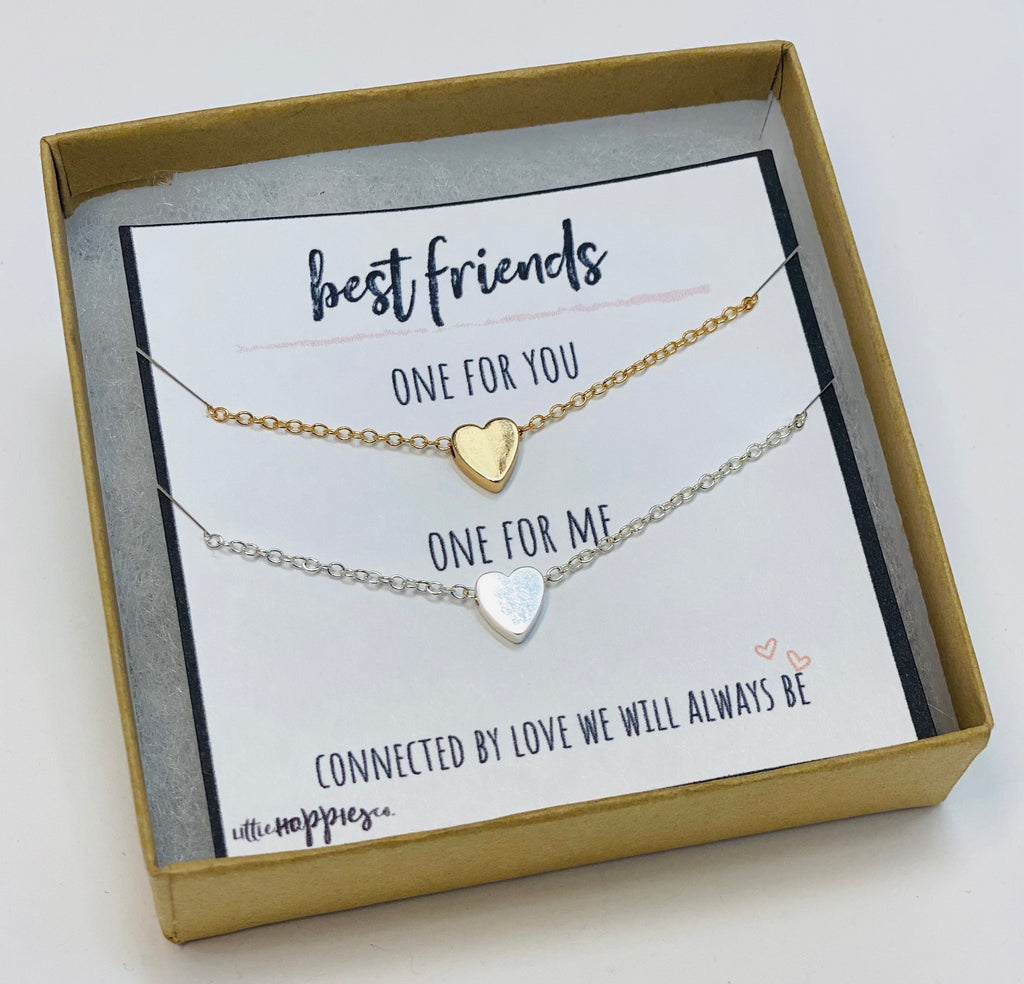 BFF Necklace, Double Necklace, Friendship Necklaces, Best Friend Necklace, Set of 2, Double Necklace, Friend Group Gifts, Best Friend Gift