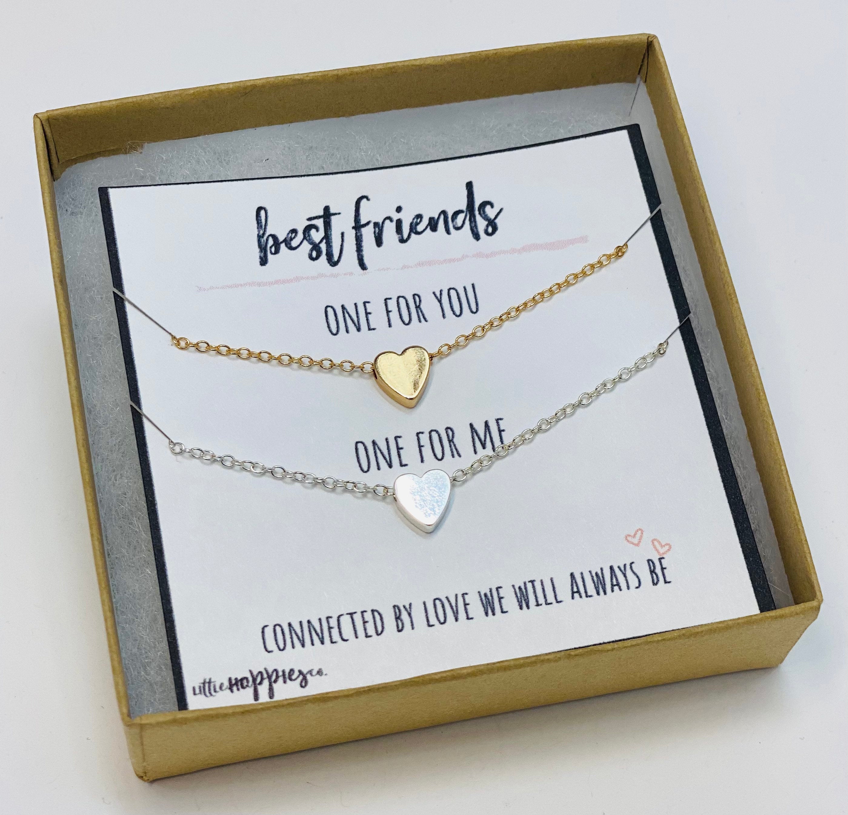 BFF Necklace, Double Necklace, Friendship Necklaces, Best Friend Necklace, Set of 2, Double Necklace, Friend Group Gifts, Best Friend Gift