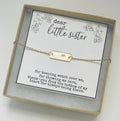 Little sister necklace, Sister jewelry, Sister necklace, Sister gift, Sister quotes, Gift for sister, Younger sister, Jewelry for sister
