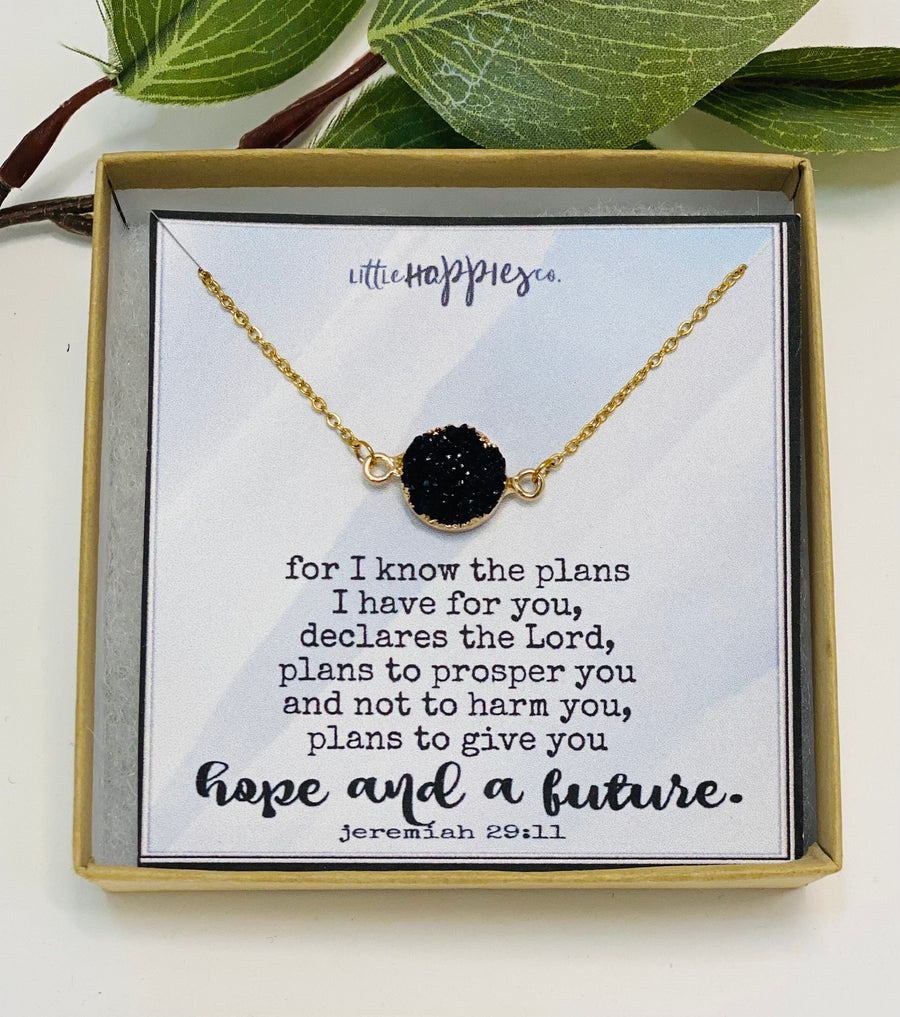 Jeremiah 29 11 Necklace, Christian Graduation Gifts, Christian Jewelry, Christian Gifts, Faith Necklace, Scripture Necklace, Baptism Gifts