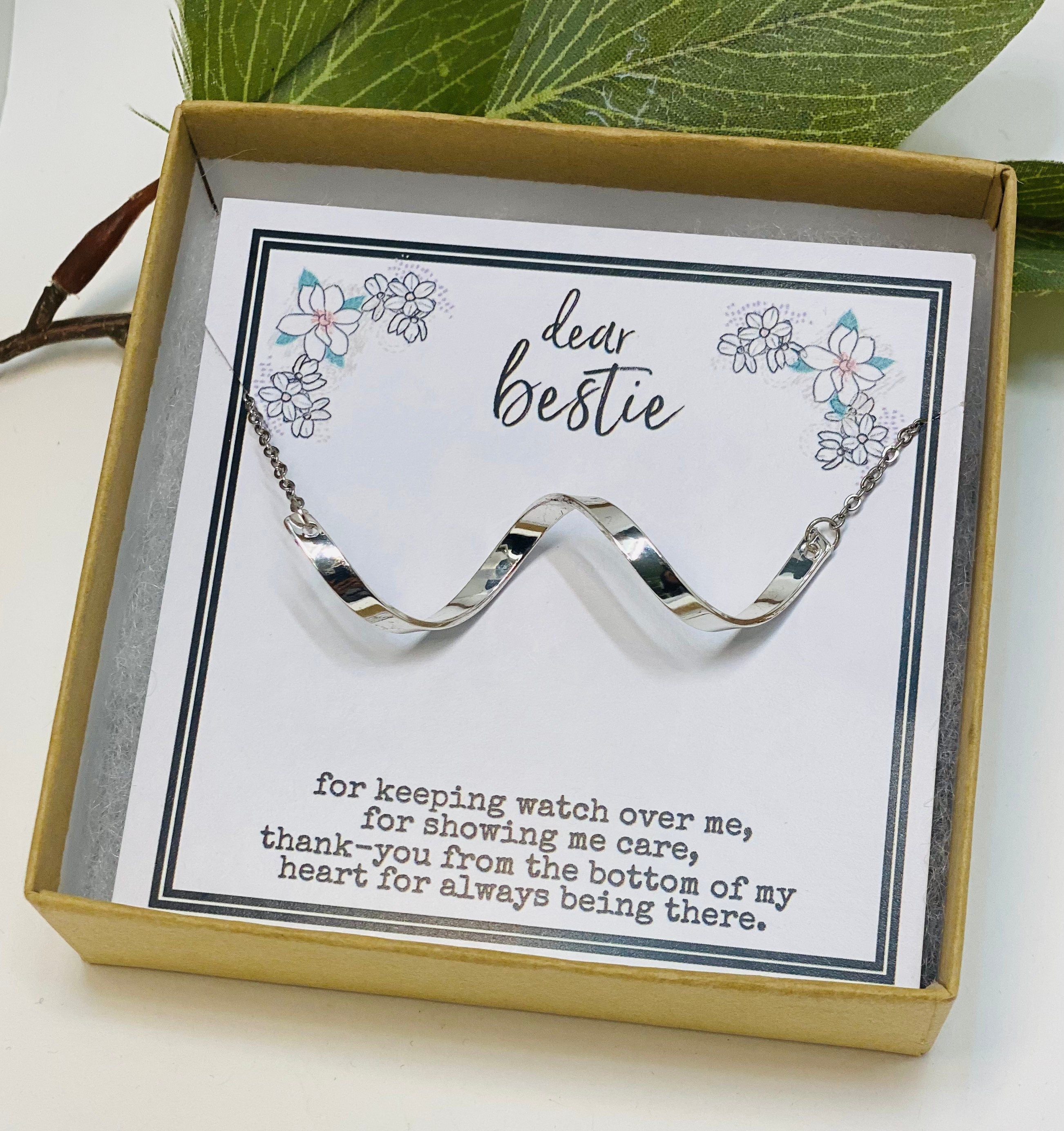 Christmas Gift for Friends, Best Friend Necklace, Quotes, Bestie, BFF Necklace, Birthday Gifts for Her, Personalized Gifts, Gift for Friend