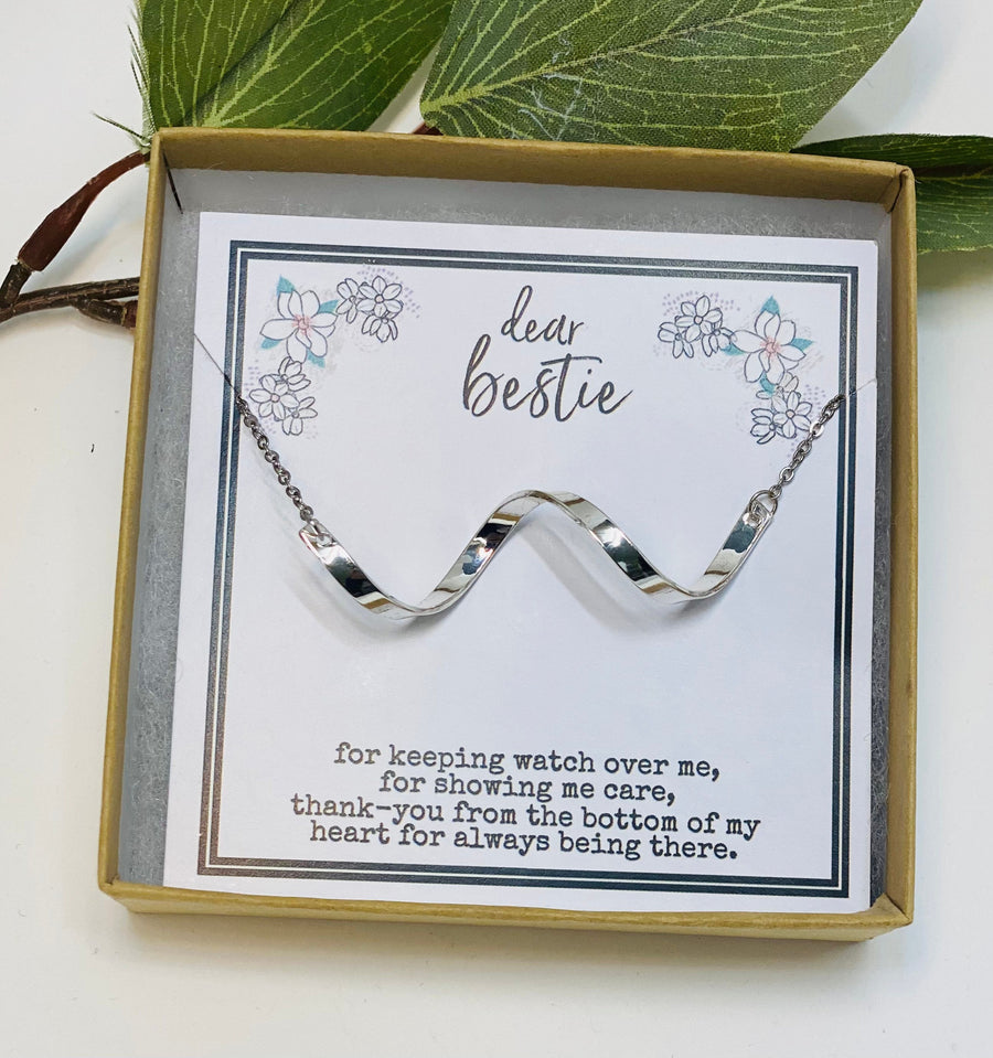 Christmas Gift for Friends, Best Friend Necklace, Quotes, Bestie, BFF Necklace, Birthday Gifts for Her, Personalized Gifts, Gift for Friend