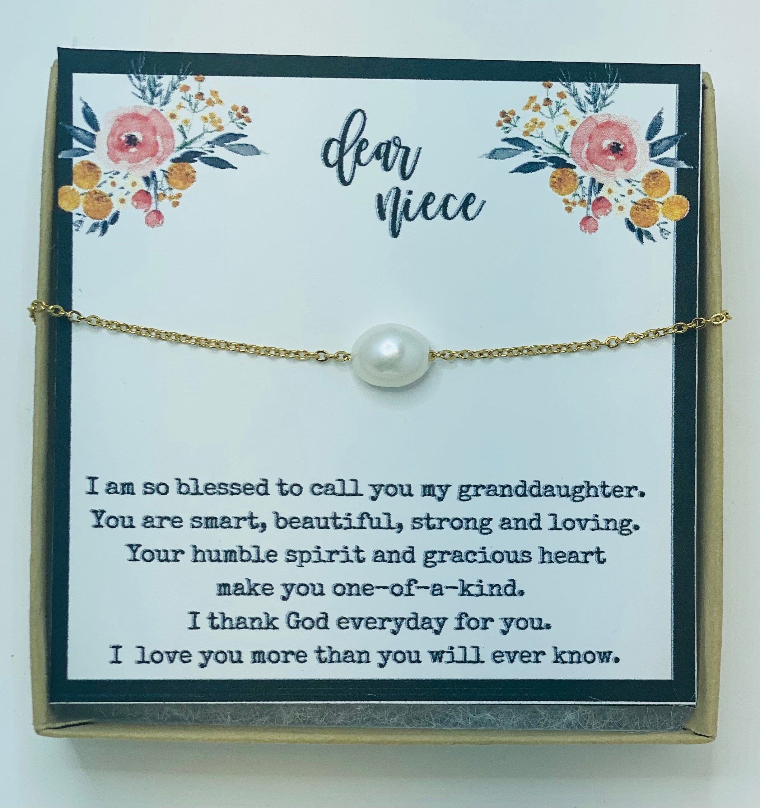 Gift for niece, gift from aunt to niece, niece birthday gift, niece aunt gift, Christmas gift for niece, best niece, niece necklace