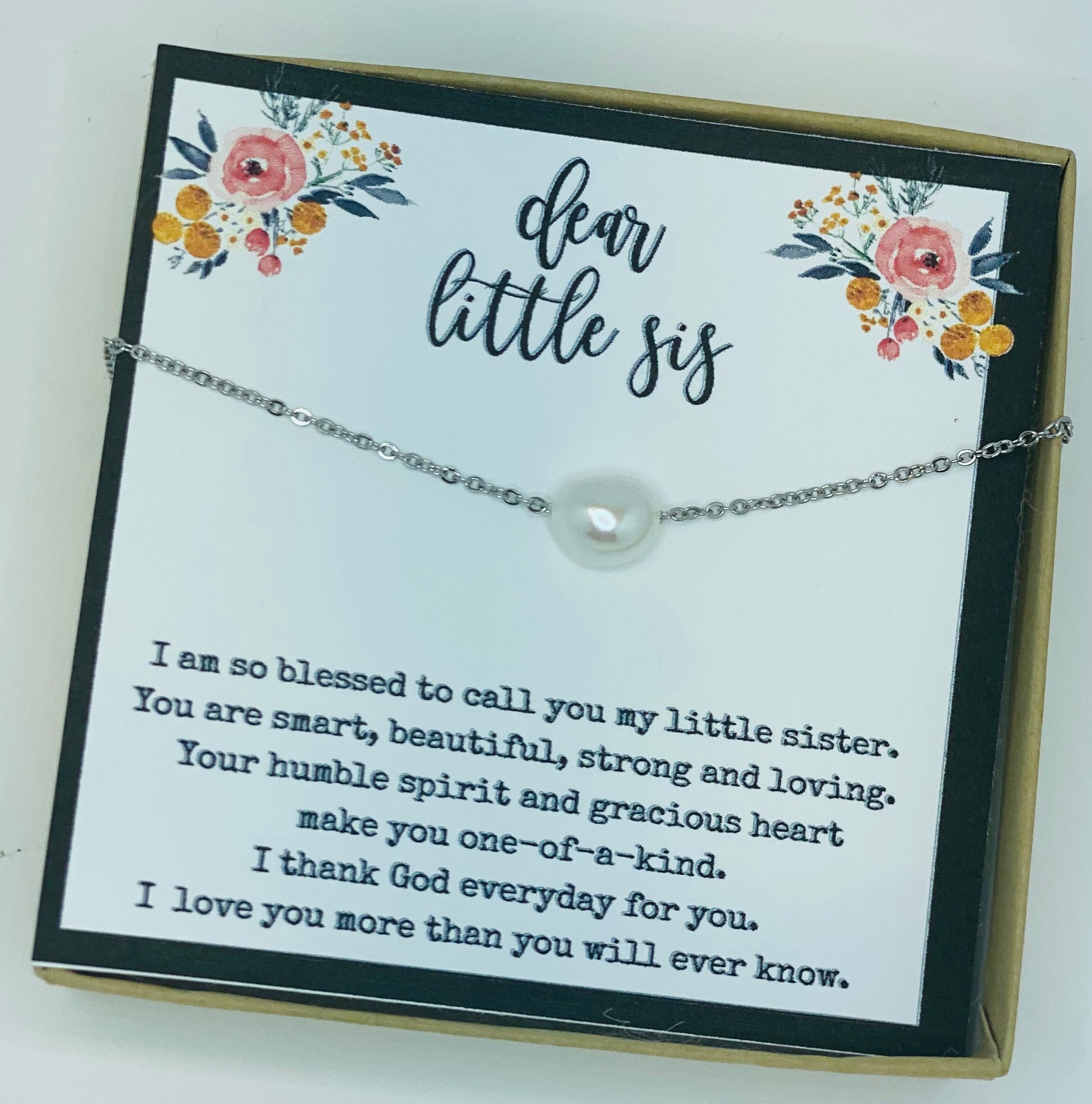 Christmas gift for little sister, Gift for younger sister, Little sister gift from big sister, Little sister birthday, Sister gifts, Lil sis