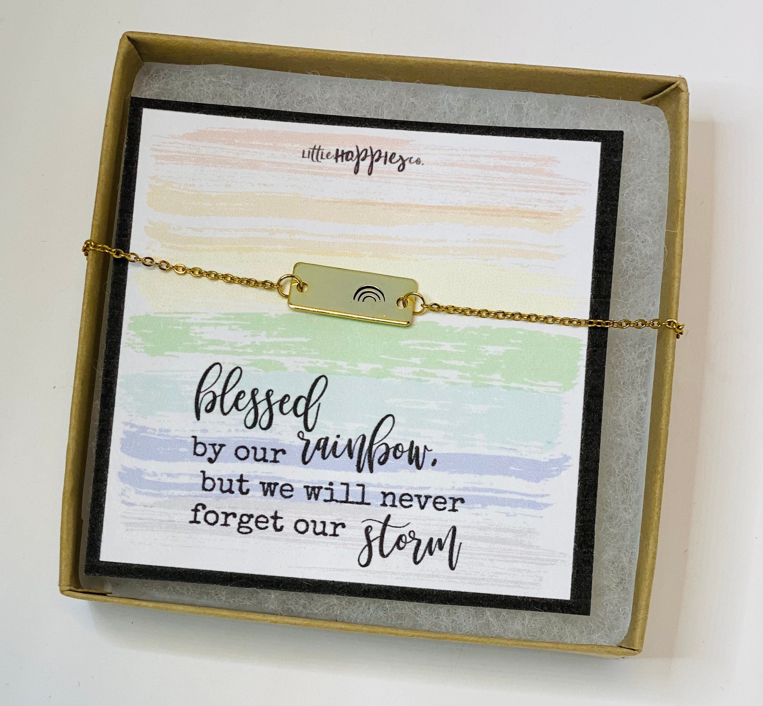 Rainbow baby necklace, rainbow babies, rainbow baby , baby after miscarriage, motherhood necklace, miscarriage gift, gift for rainbow baby