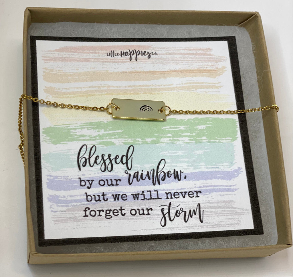 Rainbow baby necklace, rainbow babies, rainbow baby , baby after miscarriage, motherhood necklace, miscarriage gift, gift for rainbow baby