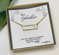 Mustard seed necklace, Godmother Necklace, Gift for Godmother, Baptism Gift, Christmas Gift for Godmother, Gift from Goddaughter Godmother