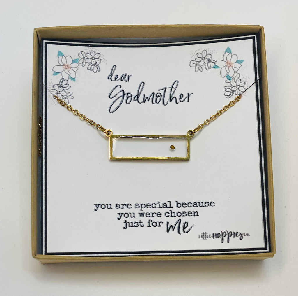 Mustard seed necklace, Godmother Necklace, Gift for Godmother, Baptism Gift, Christmas Gift for Godmother, Gift from Goddaughter Godmother