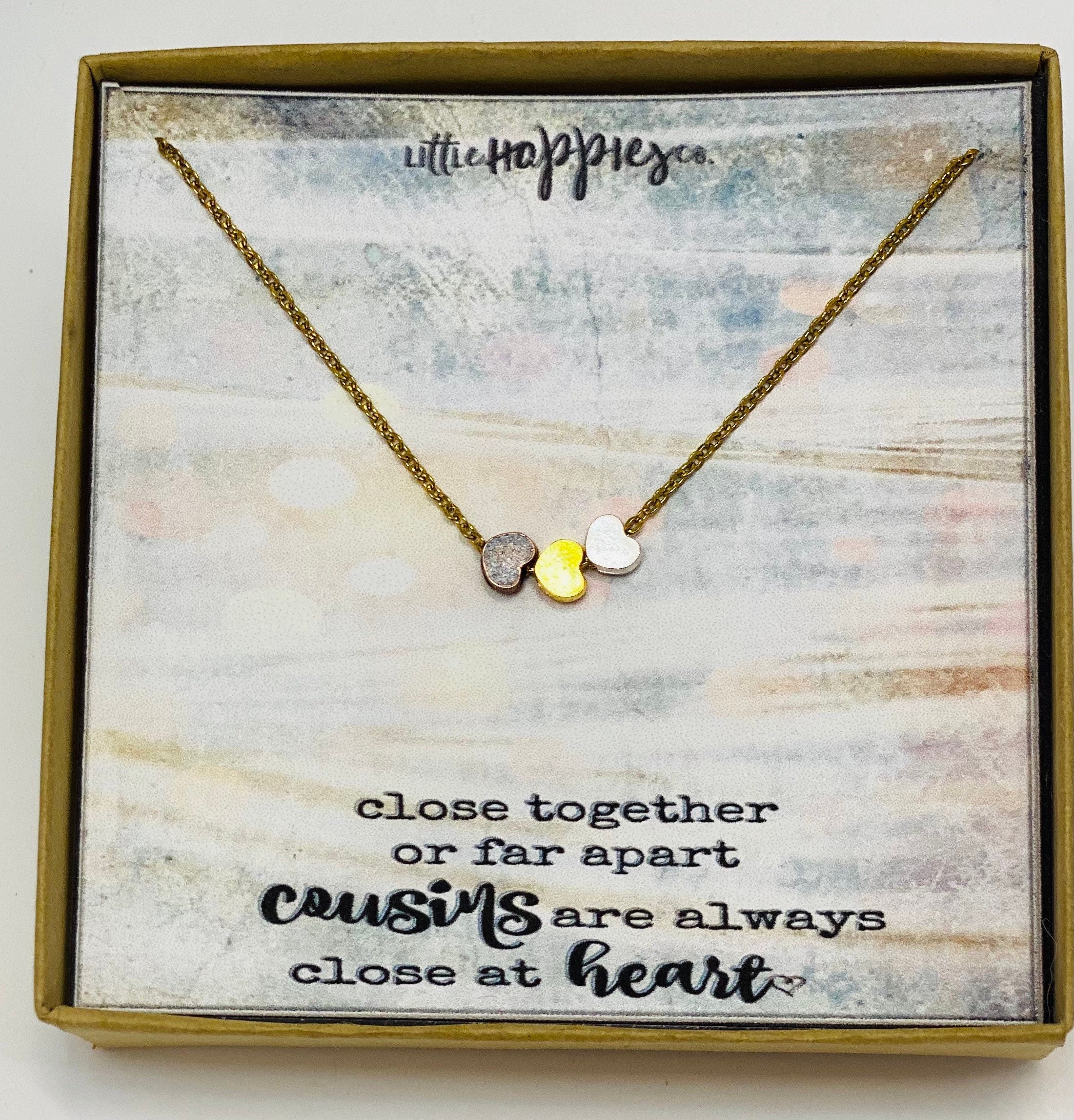 Gift for Cousin, Cousin Necklace, Cousin Gifts, Christmas Gifts for Cousin, Birthday Gift for Cousin, Necklace