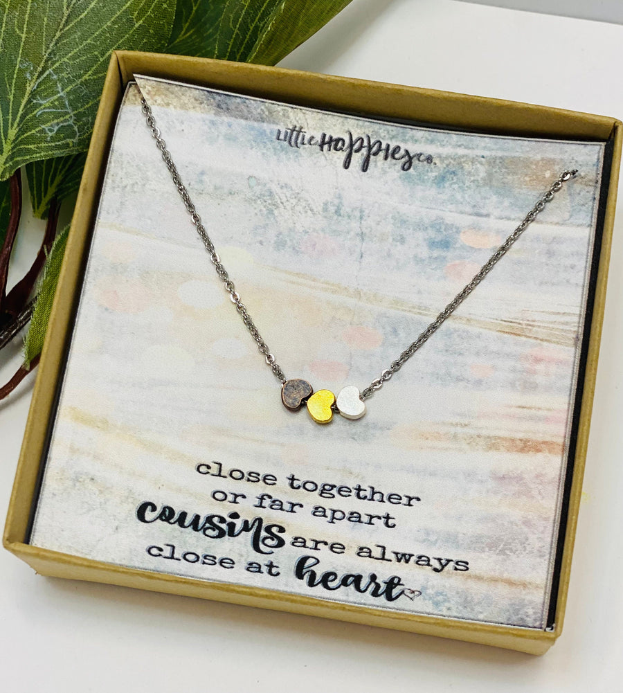 Gift for Cousin, Cousin Necklace, Cousin Gifts, Christmas Gifts for Cousin, Birthday Gift for Cousin, Necklace